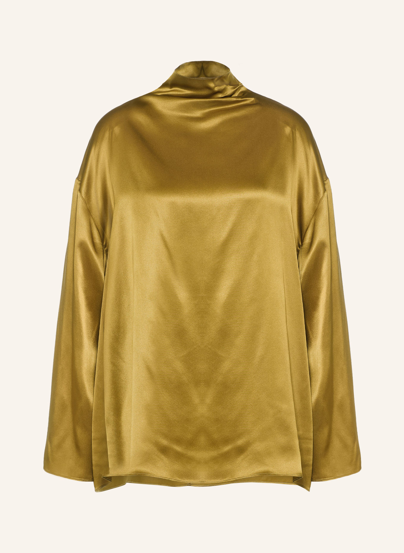 ARMARIUM Zijden blouseshirt GISELLA: OLIJF