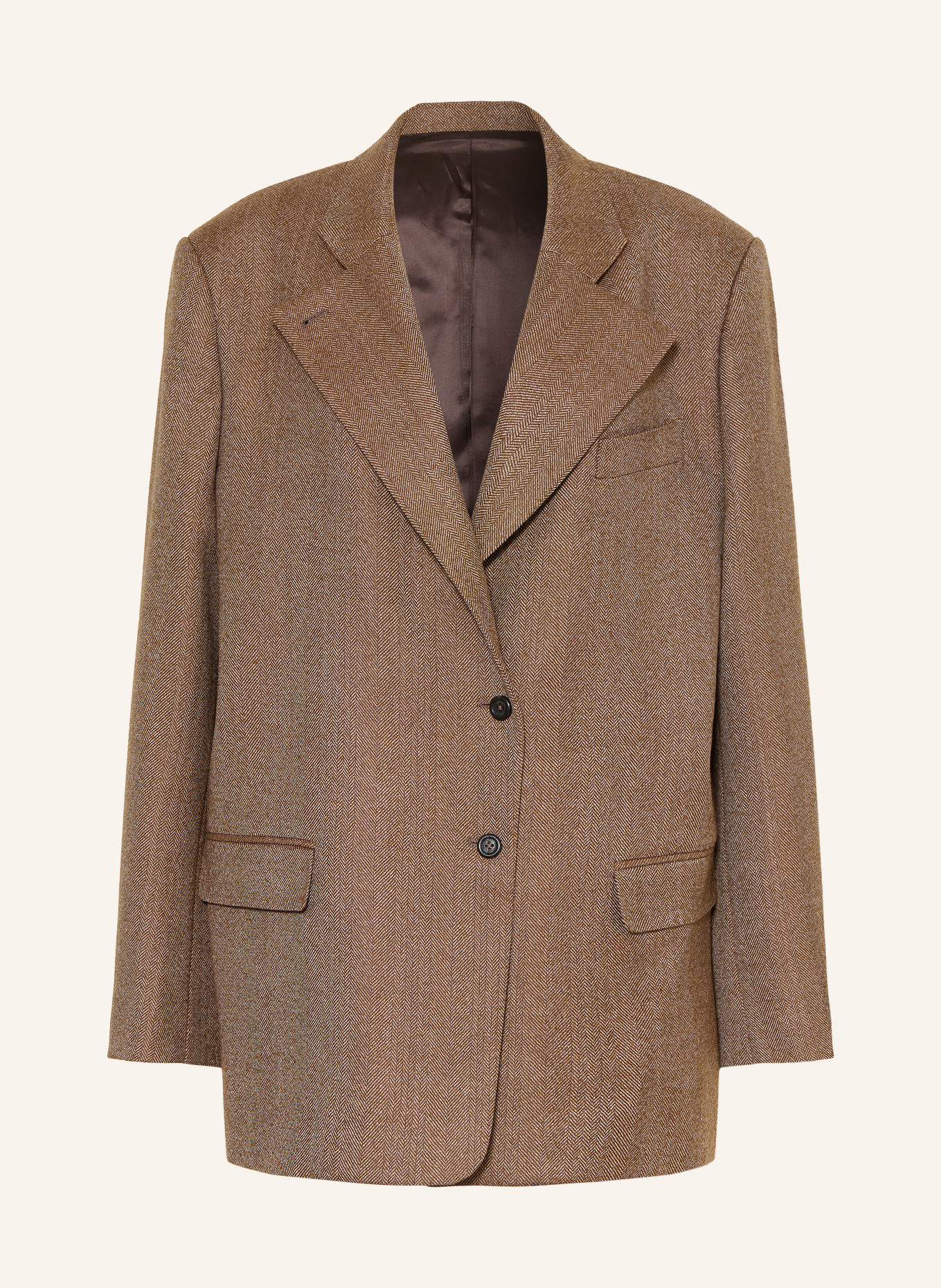 ARMARIUM Lang blazer ARTURO: BRUN / ECRU