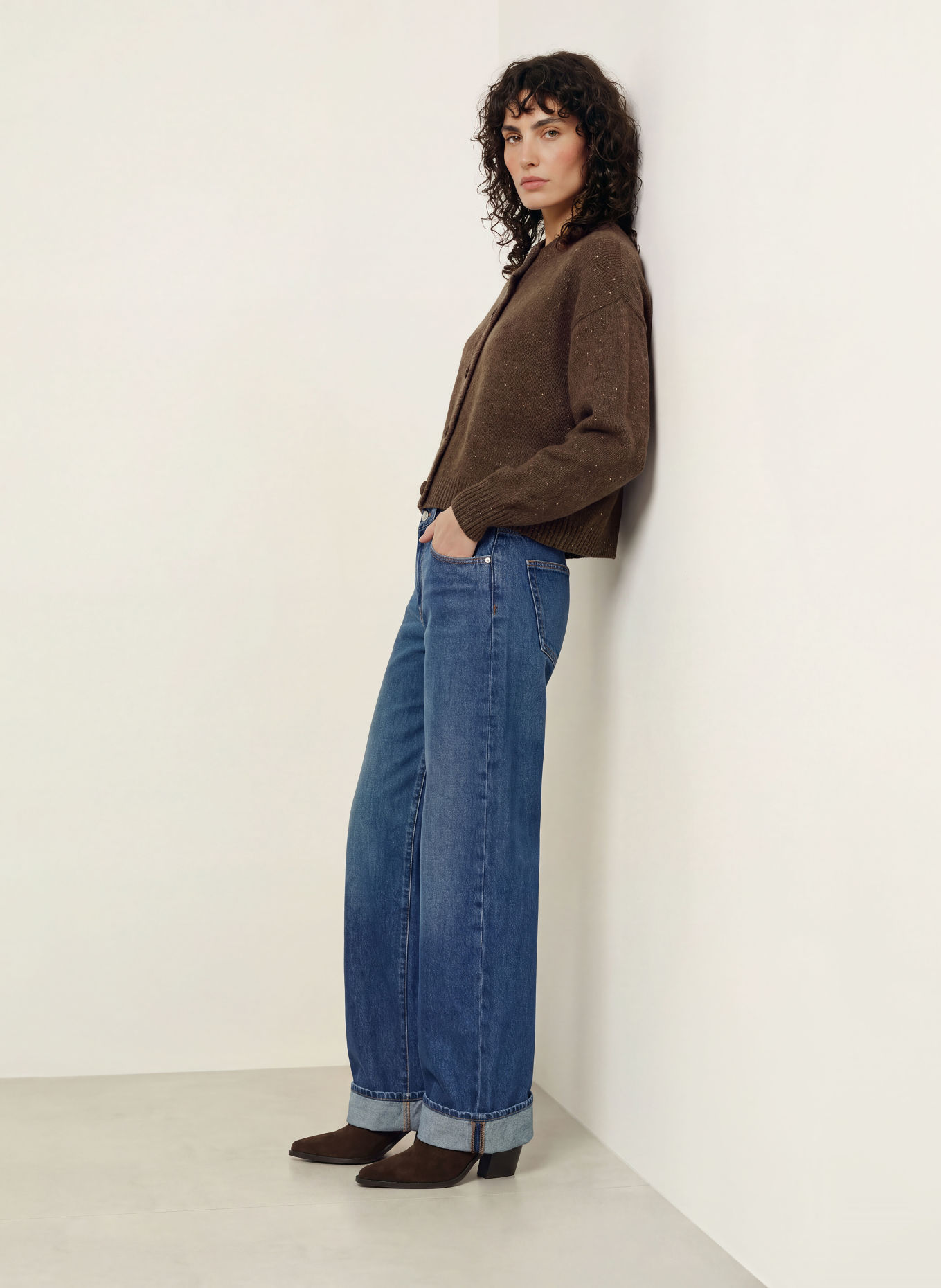 FRAME Cardigan: BROWN