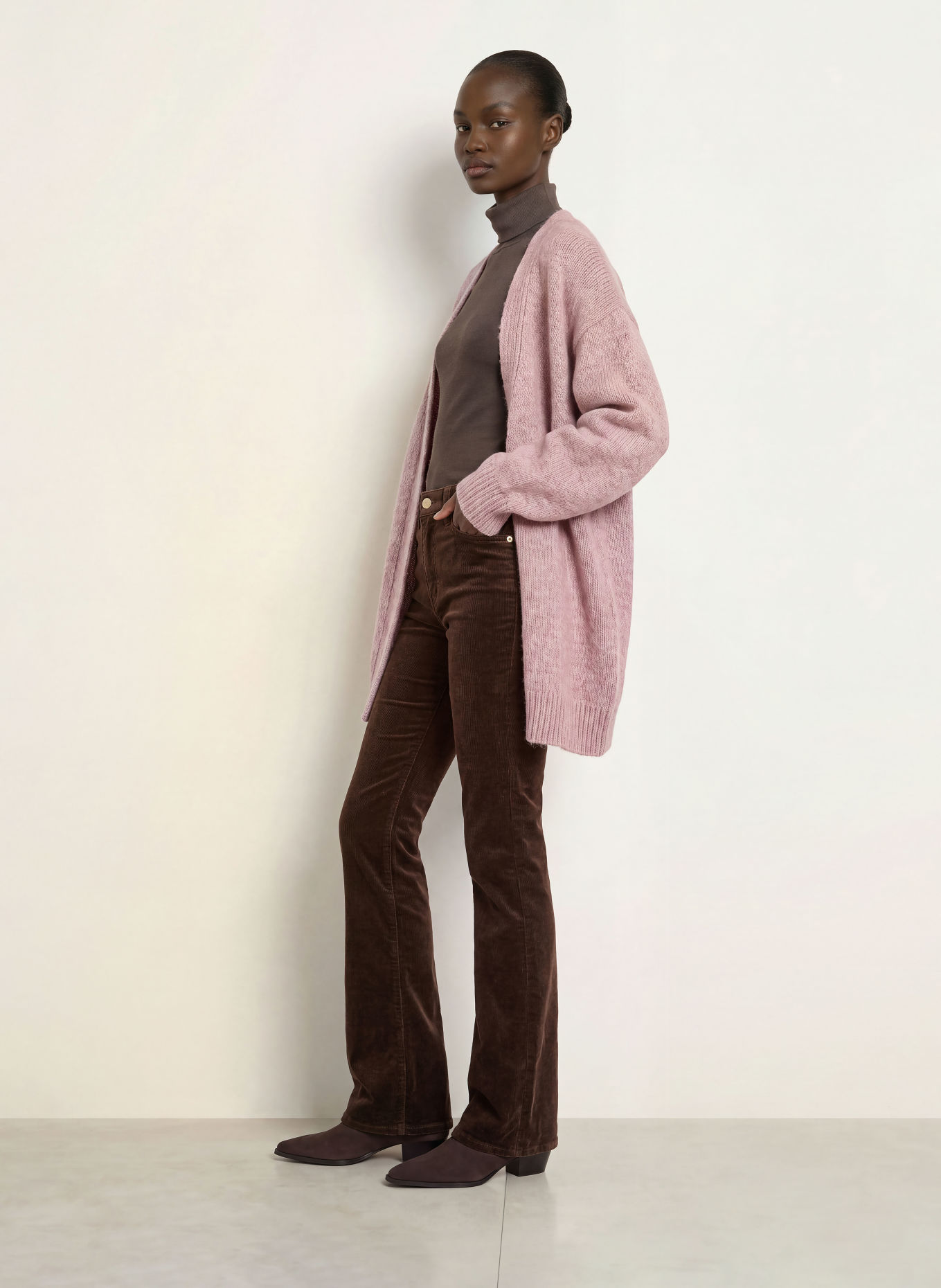 MAIAMI Knit wrap with alpaca: LIGHT PURPLE
