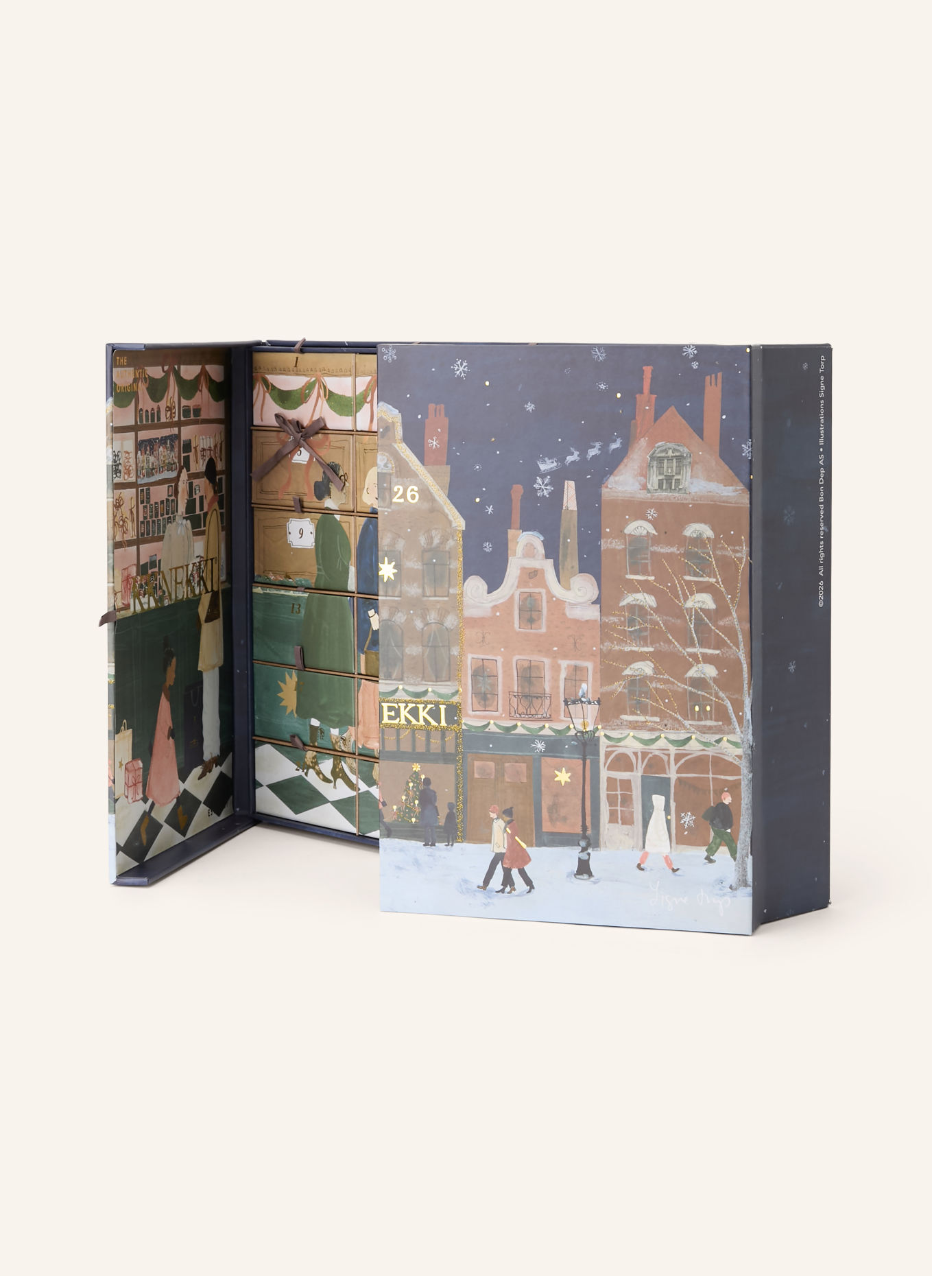 KKNEKKI Adventskalender: DUNKELBLAU / GOLD / BRAUN