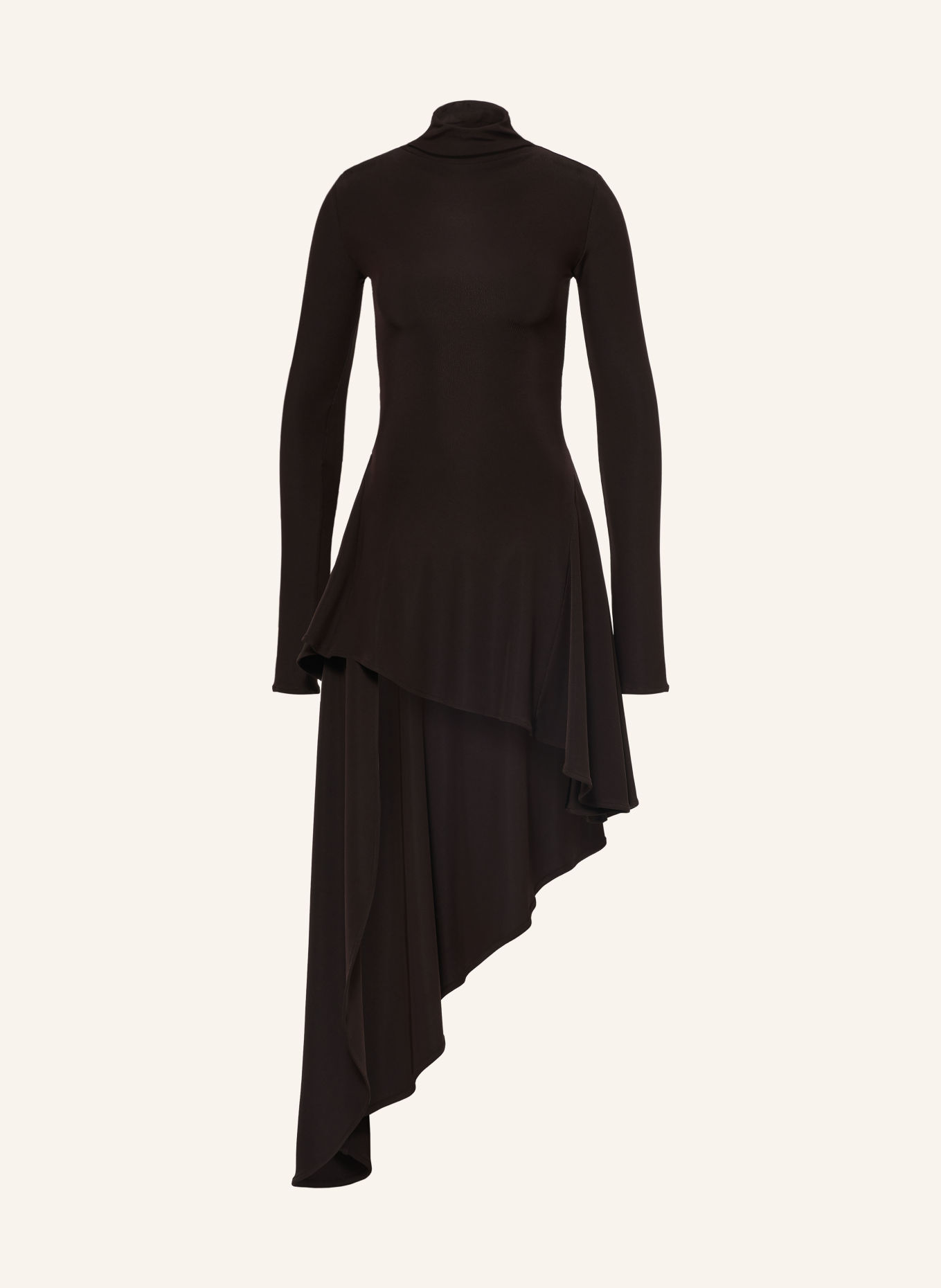 ARAKII Jerseyjurk: MARRON FONCÉ