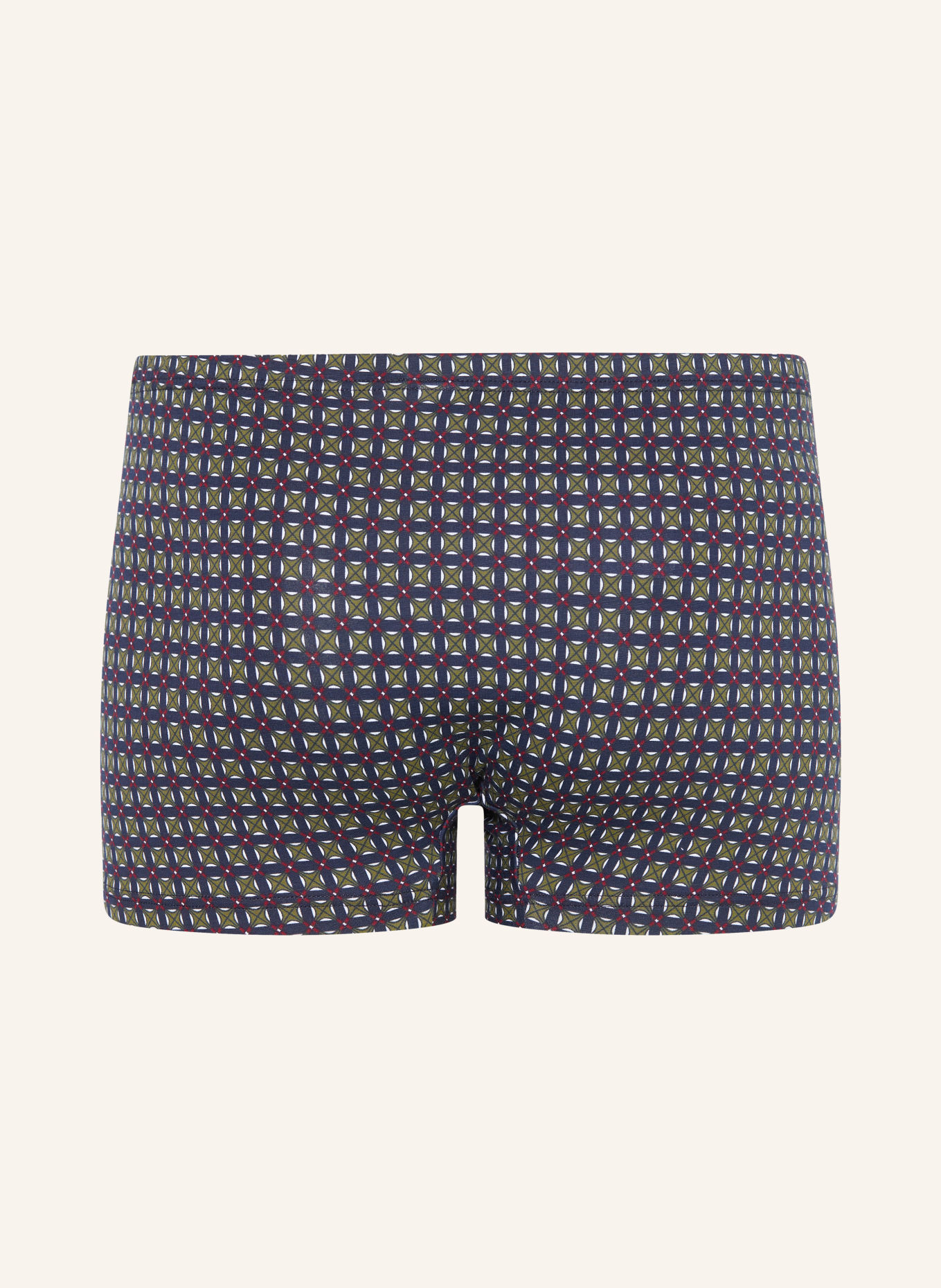 mey EVENING GEO Boxer shorts Collection: DARK BLUE / DARK RED / OLIVE