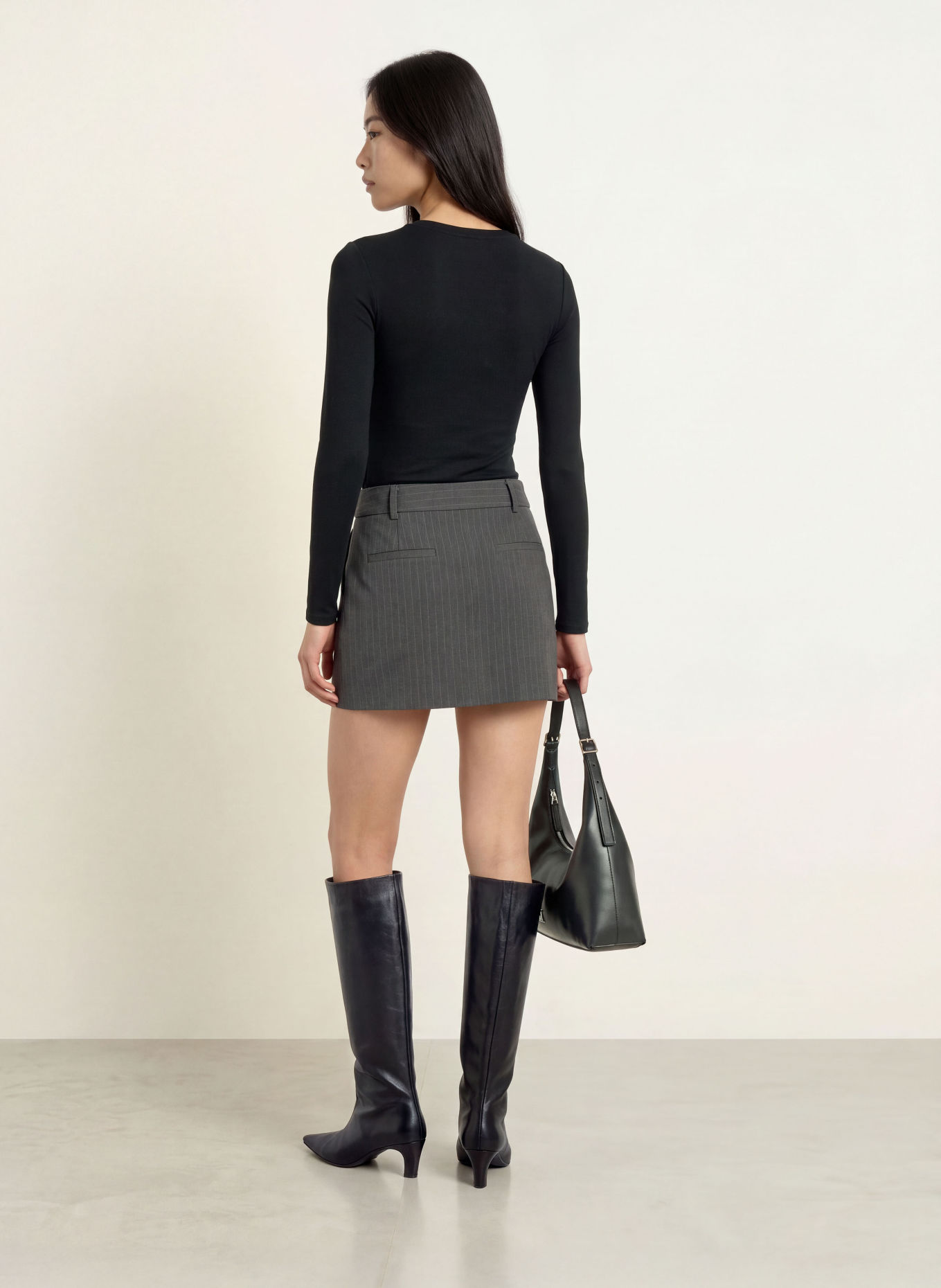 NINETY-9 CORE Long-sleeve shirt: BLACK
