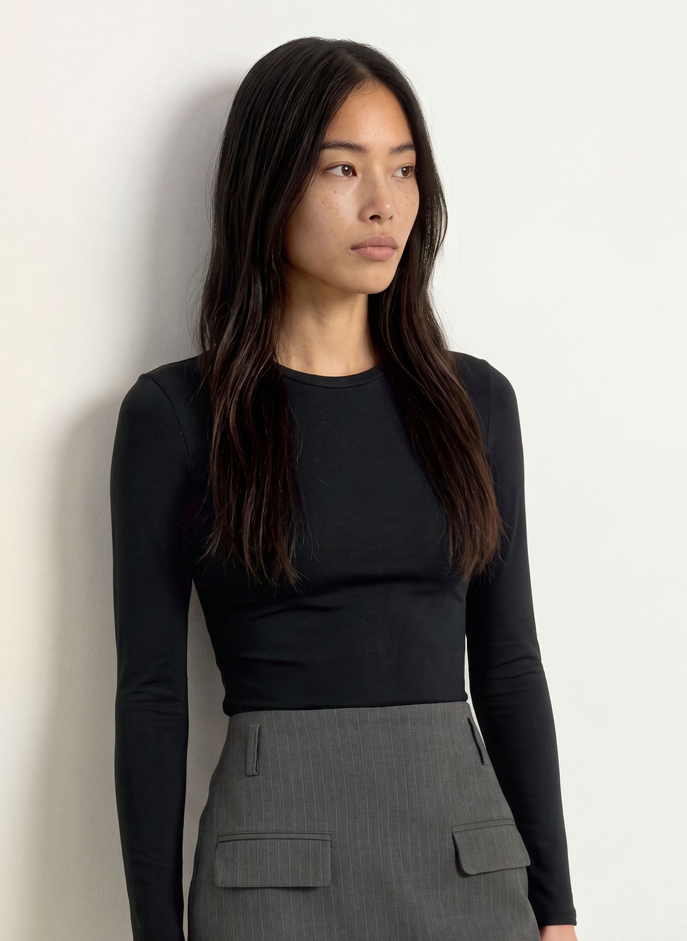 NINETY-9 CORE Long-sleeve shirt: BLACK