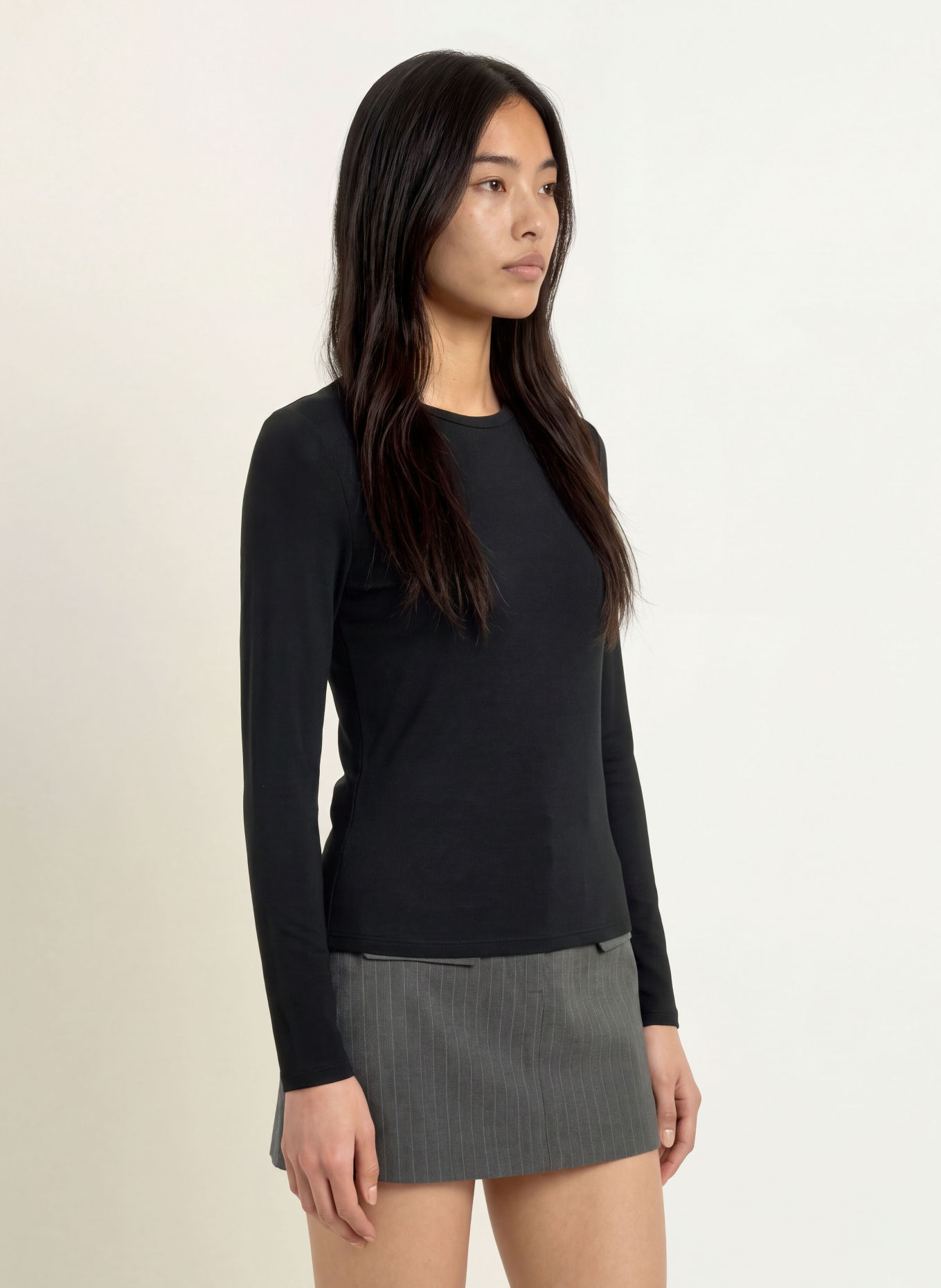 NINETY-9 CORE Long-sleeve shirt: BLACK