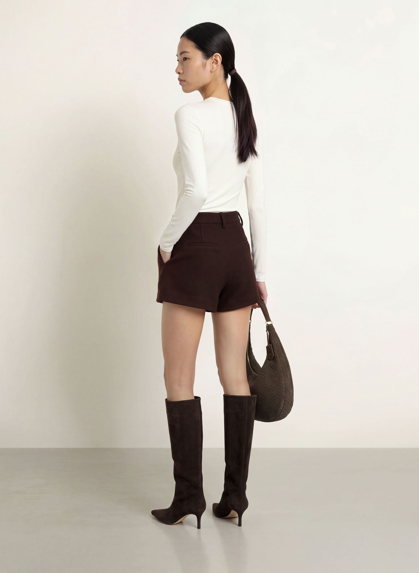 NINETY-9 CORE Long-sleeve shirt: CREAM