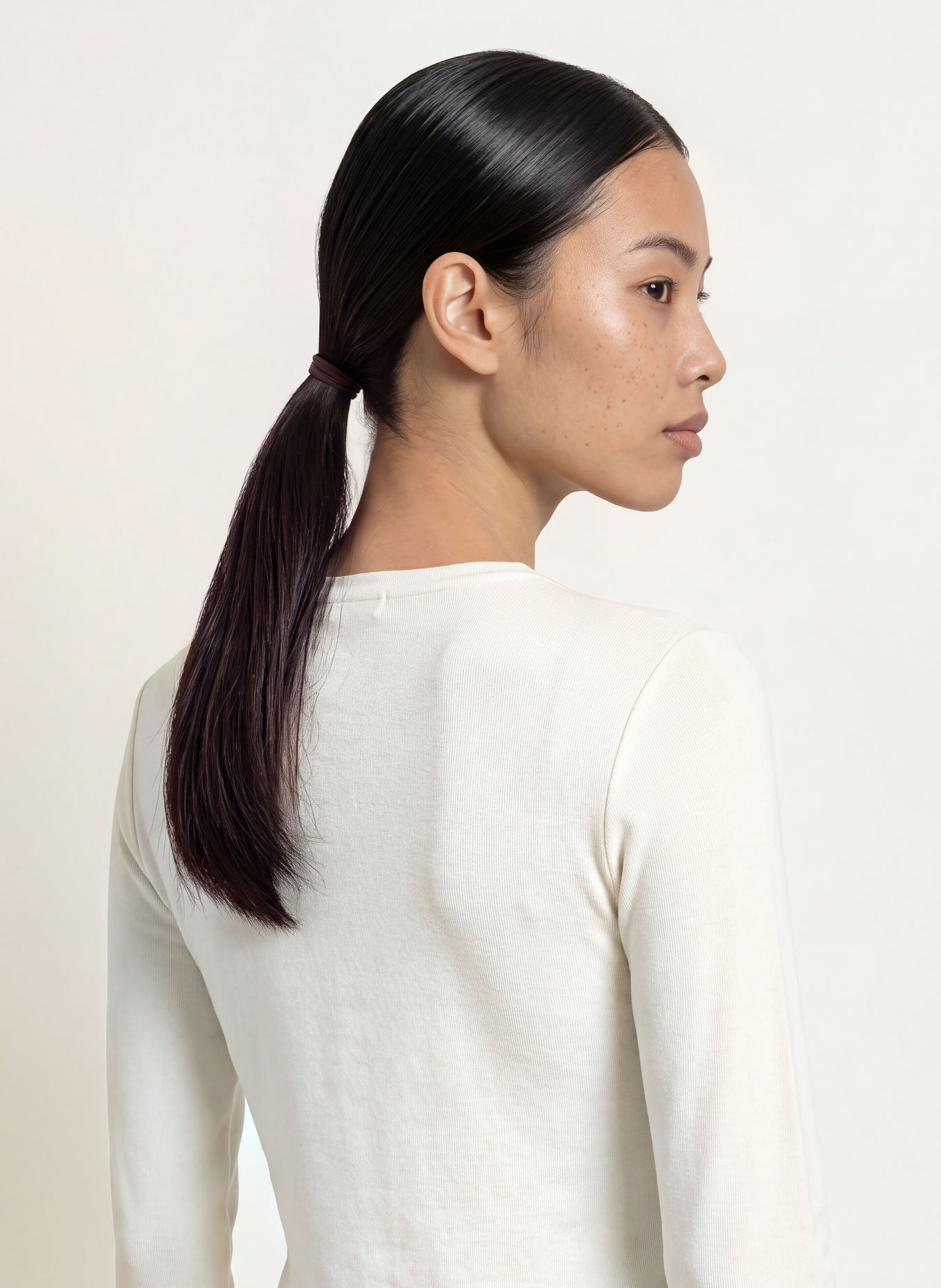 NINETY-9 CORE Long-sleeve shirt: CREAM