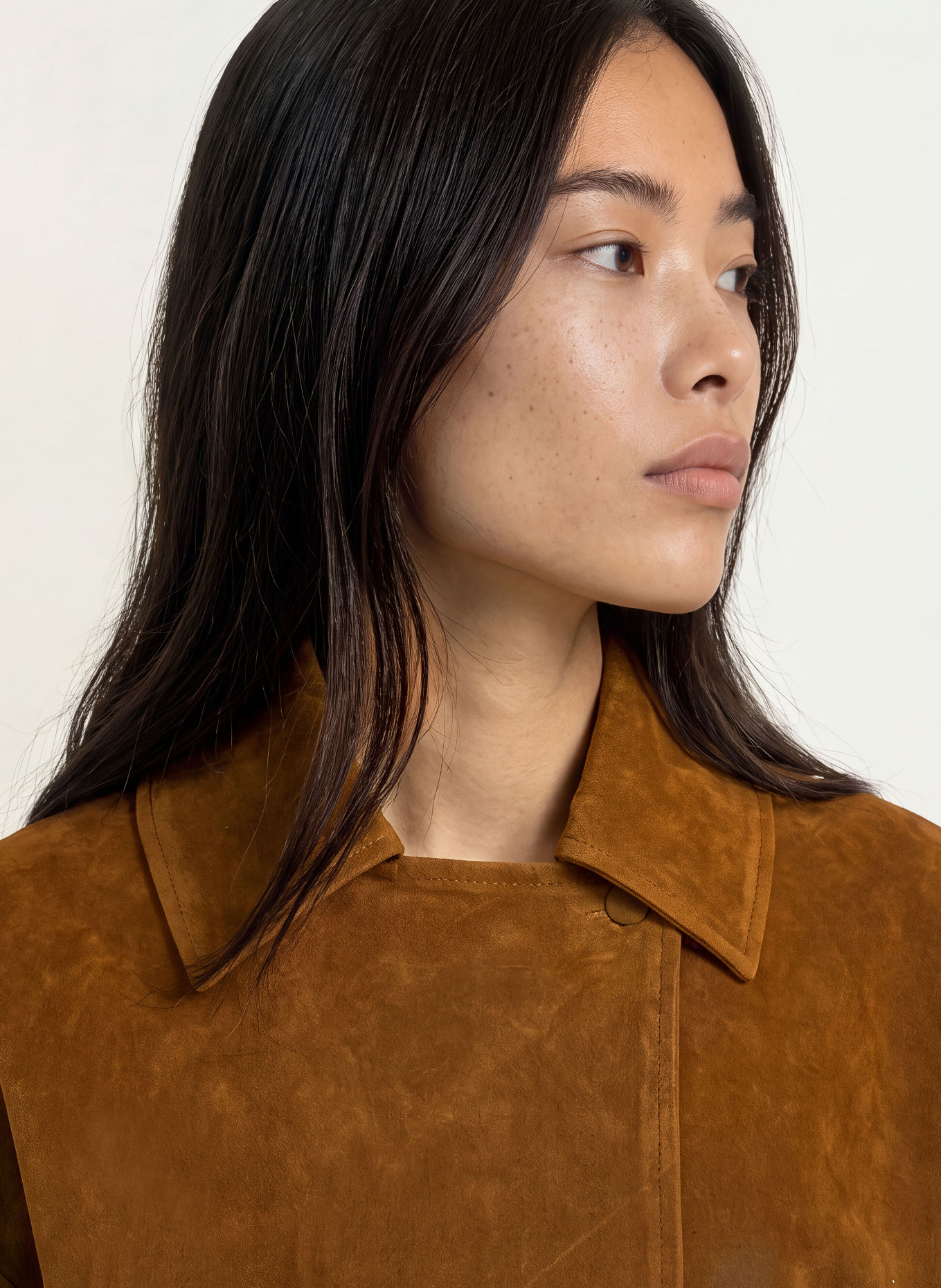 NINETY-9 ROMY Jacket in faux leather: BROWN