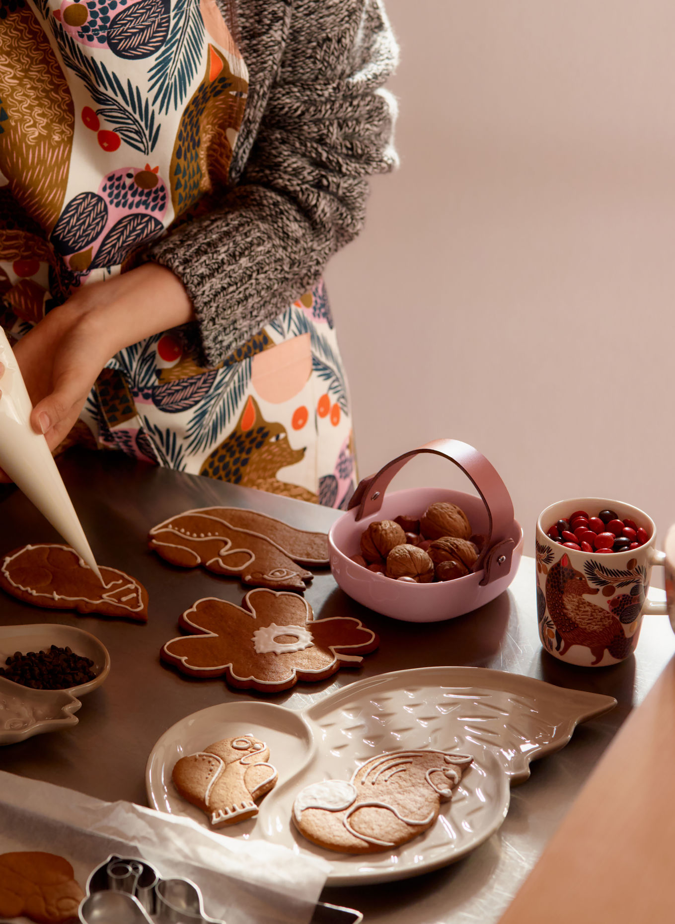 marimekko Schale PIKKU KOPPA: ROSA / BRAUN