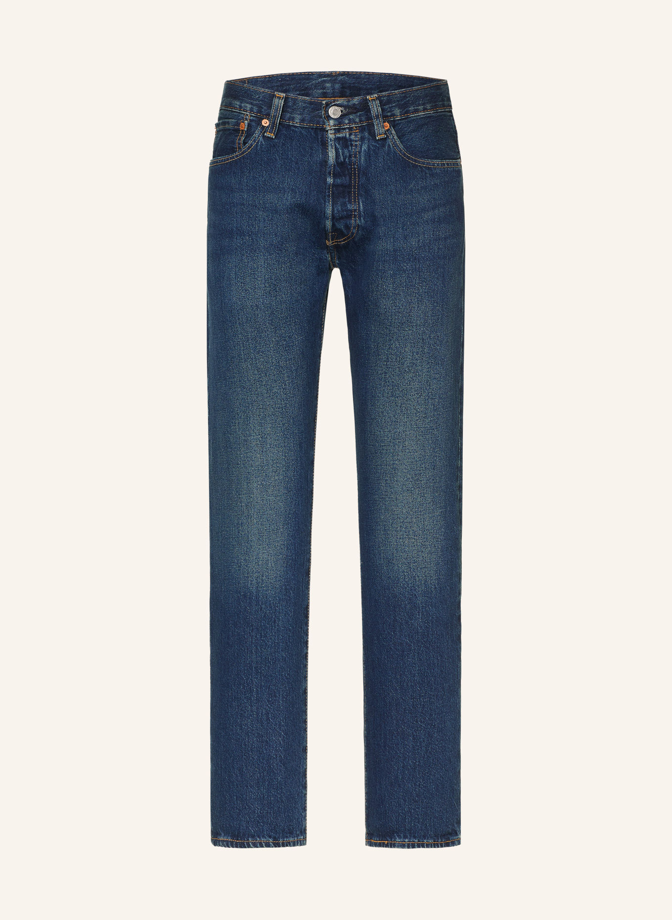 Levi's® 501® Straight Fit Jeans: 95 Dark Indigo - Worn In