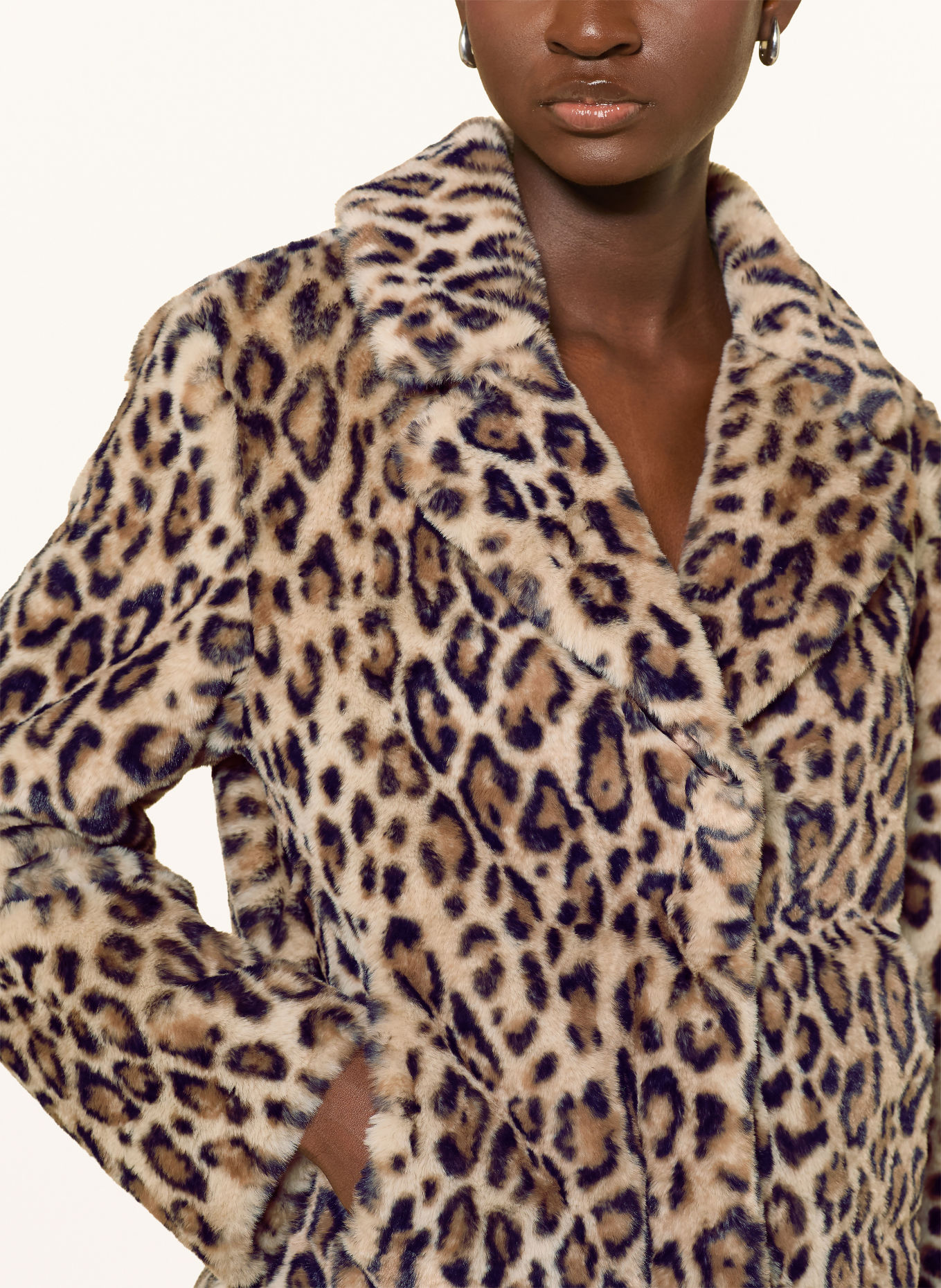 monari Veste en fausse fourrure: MARRON CLAIR / MARRON / NOIR