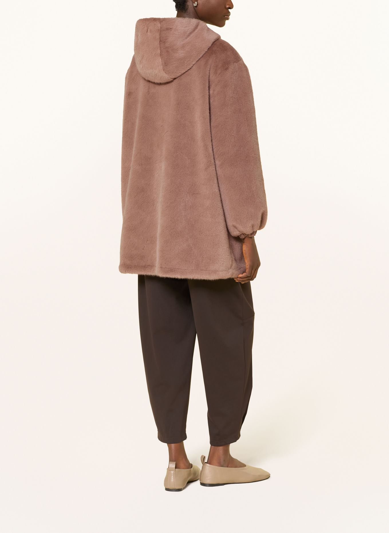 monari Veste en fausse fourrure: MARRON