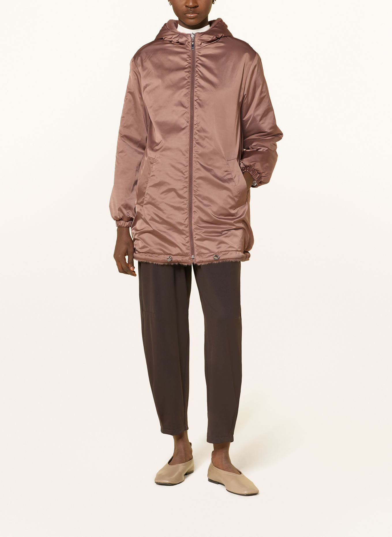 monari Veste en fausse fourrure: MARRON