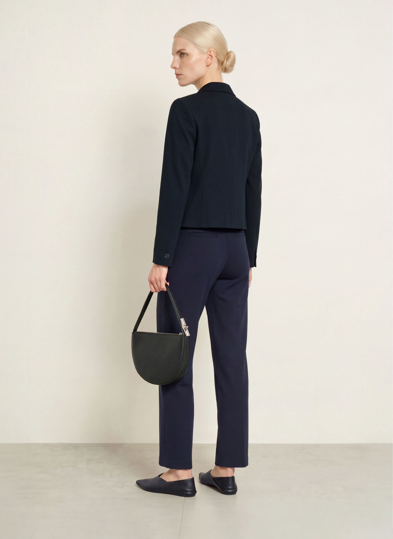 monari Wide-leg trousers: DARK BLUE