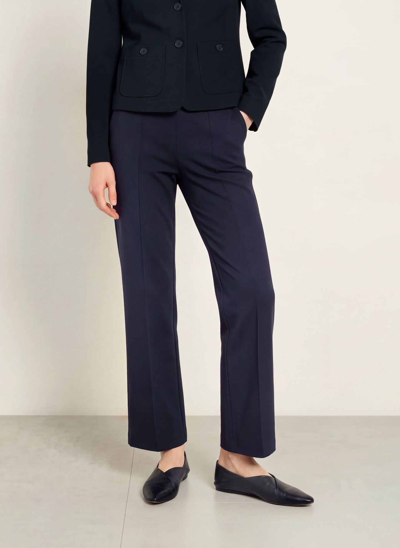 monari Wide-leg trousers: DARK BLUE