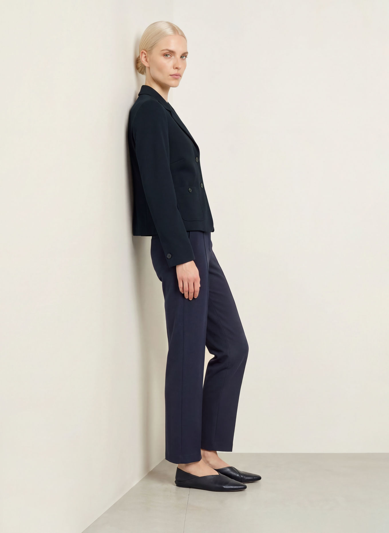monari Wide-leg trousers: DARK BLUE