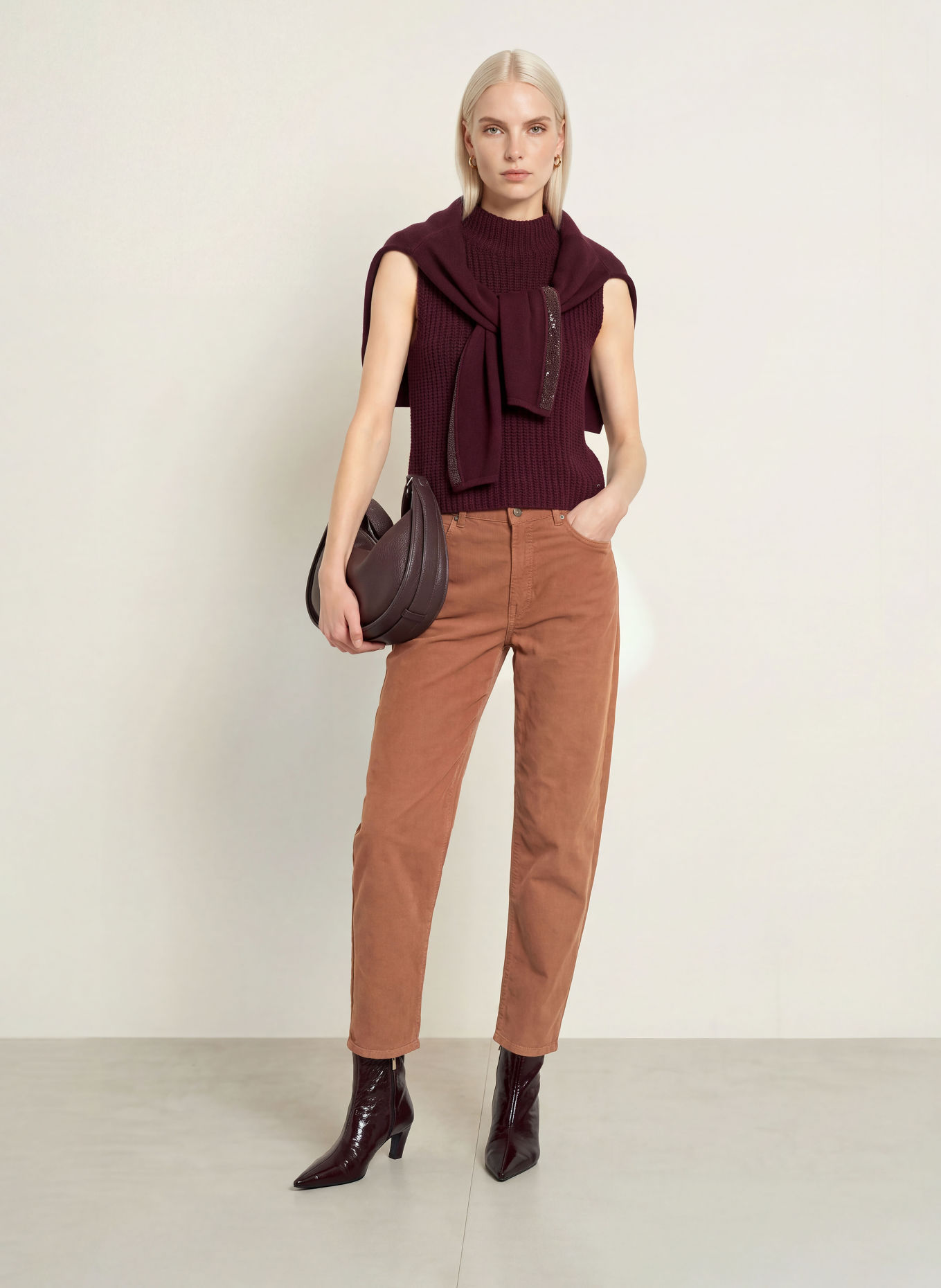 monari Corduroy pants: 552 tiramisu