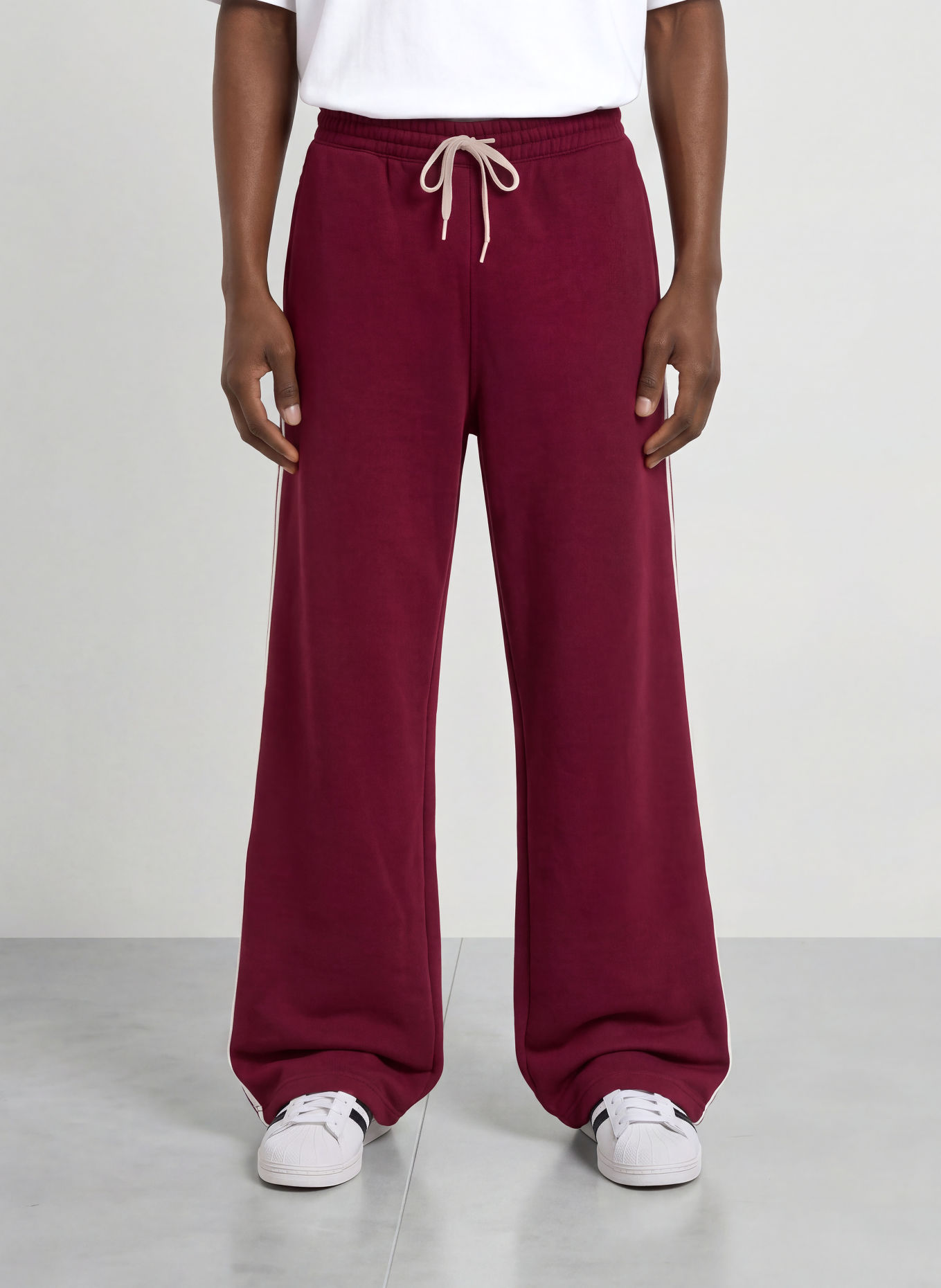 adidas Originals Sweatpants ADISIGNATURE 3 STRIPES: DUNKELROT / WEISS