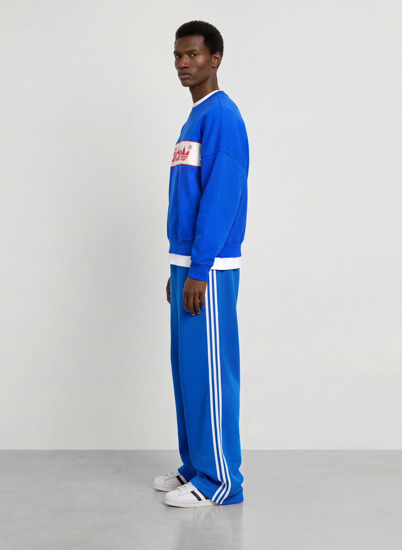 adidas Originals Sweatpants ADISIGNATURE 3STREIFEN: DUNKELBLAU / WEISS