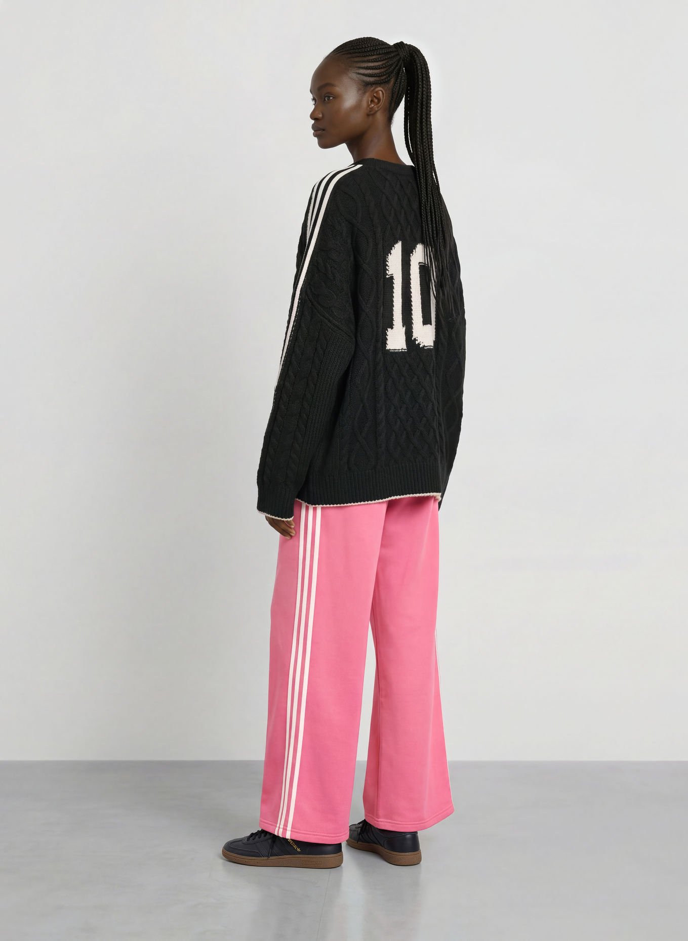 adidas Originals Sweatpants: PINK / WHITE