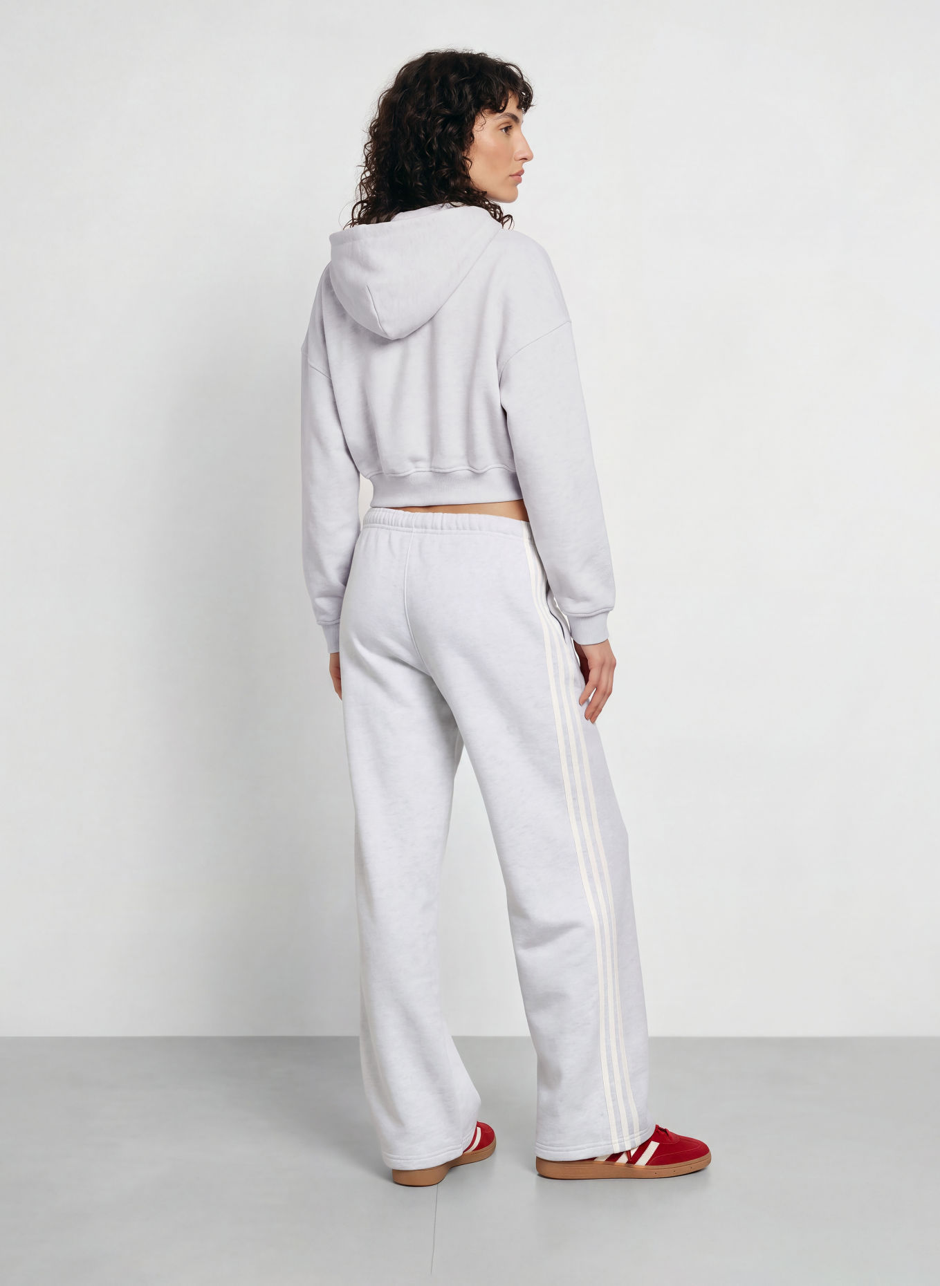 adidas Originals Sweatpants 3 STRIPES: HELLGRAU / CREME