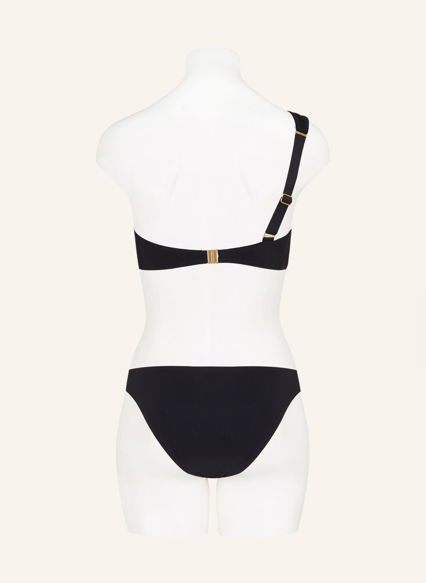 ZIMMERMANN FAIRLIGHT One-shoulder bikini: BLACK
