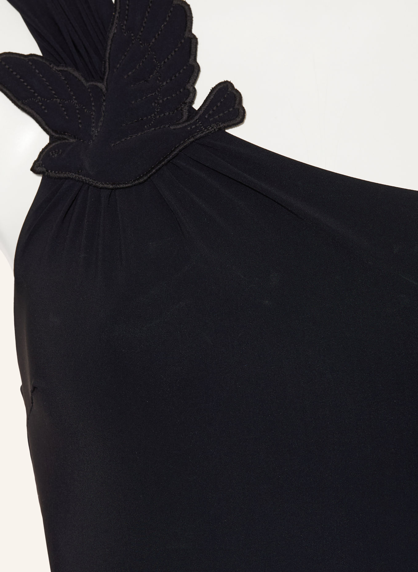 ZIMMERMANN FAIRLIGHT One-shoulder swimsuit: BLACK