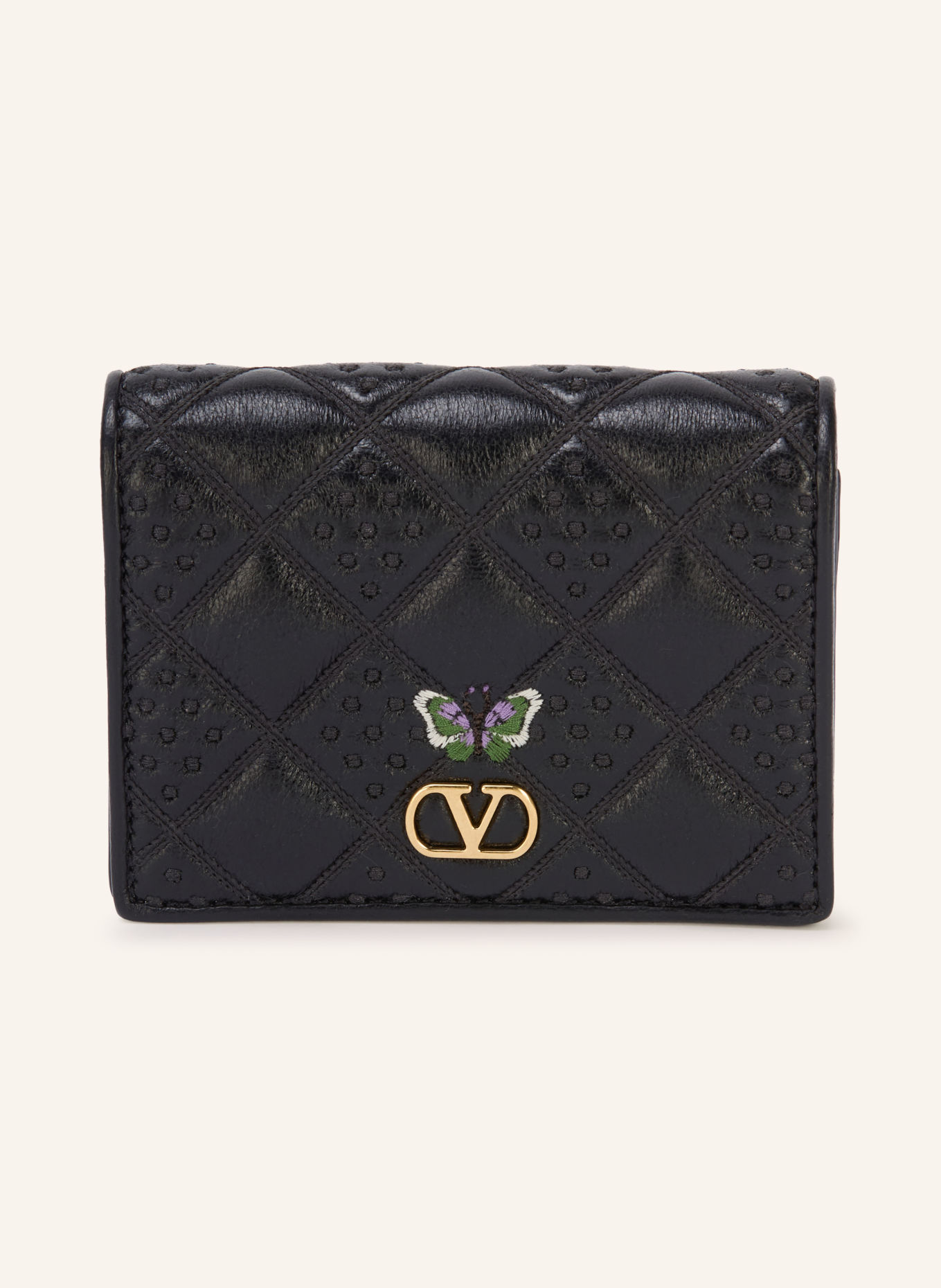 VALENTINO GARAVANI Portefeuille FLUTTERBY: NOIR
