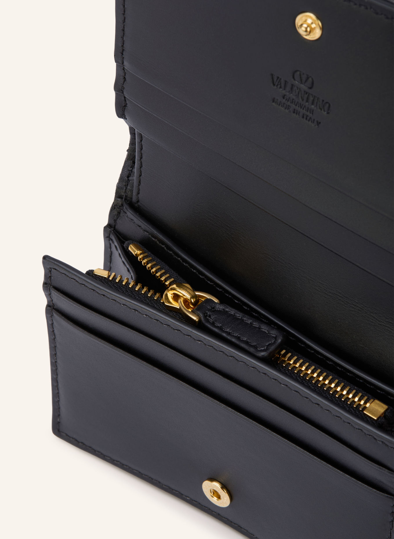 VALENTINO GARAVANI Portefeuille FLUTTERBY: NOIR