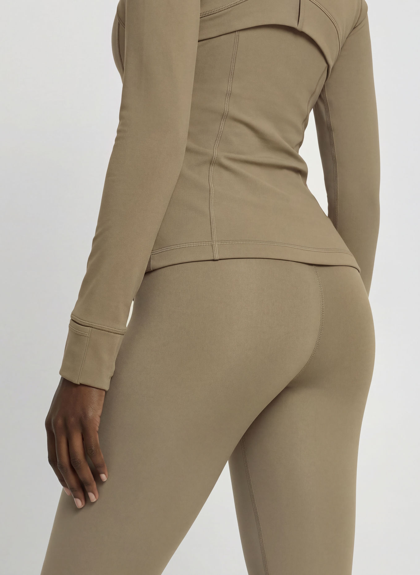 lululemon Leggings WUNDER TRAIN NO LINE HR TIGHT 25IN: KHAKI