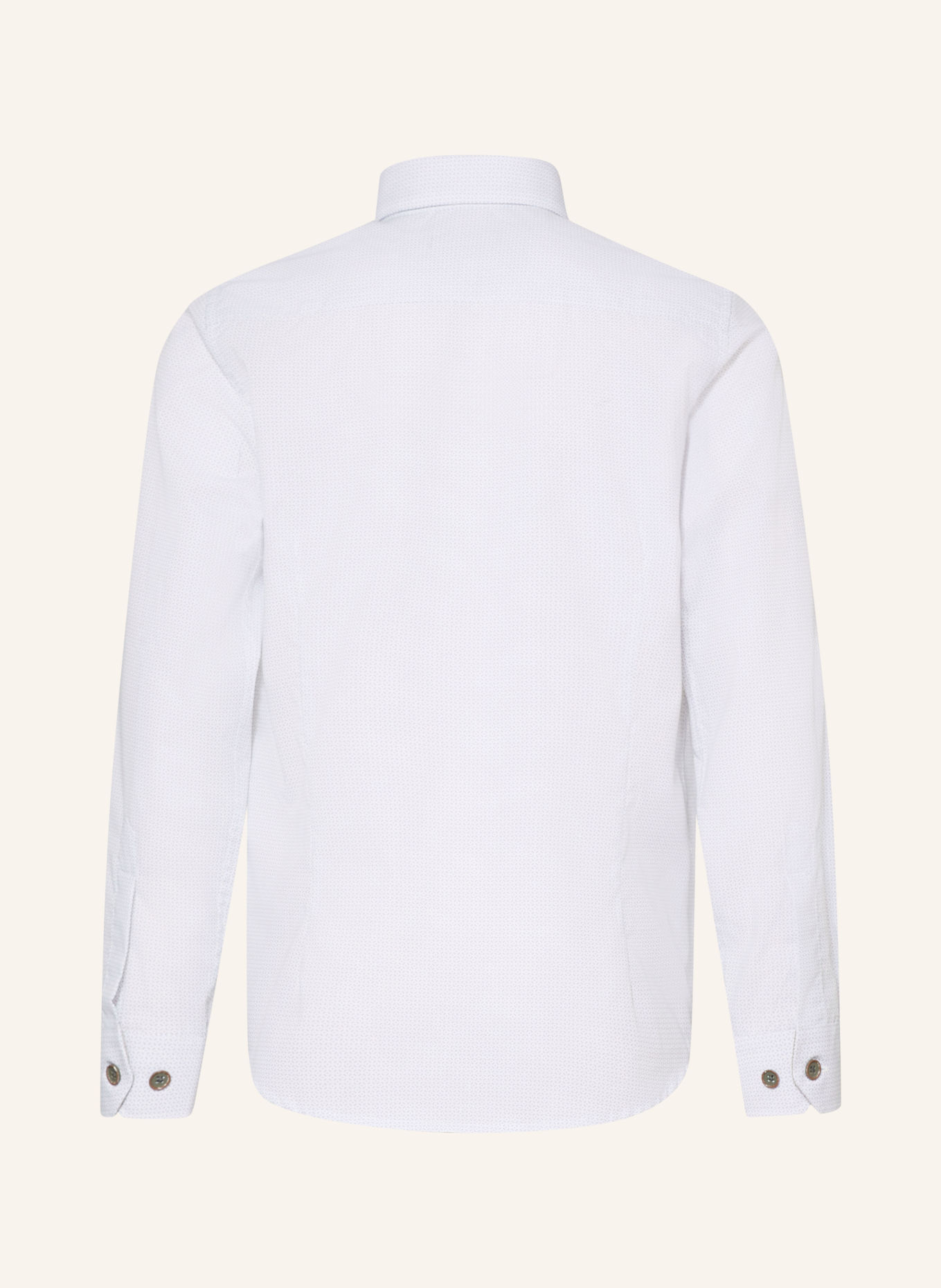G.O.L. FINEST COLLECTION Slim-Fit Shirt: WHITE / LIGHT GRAY