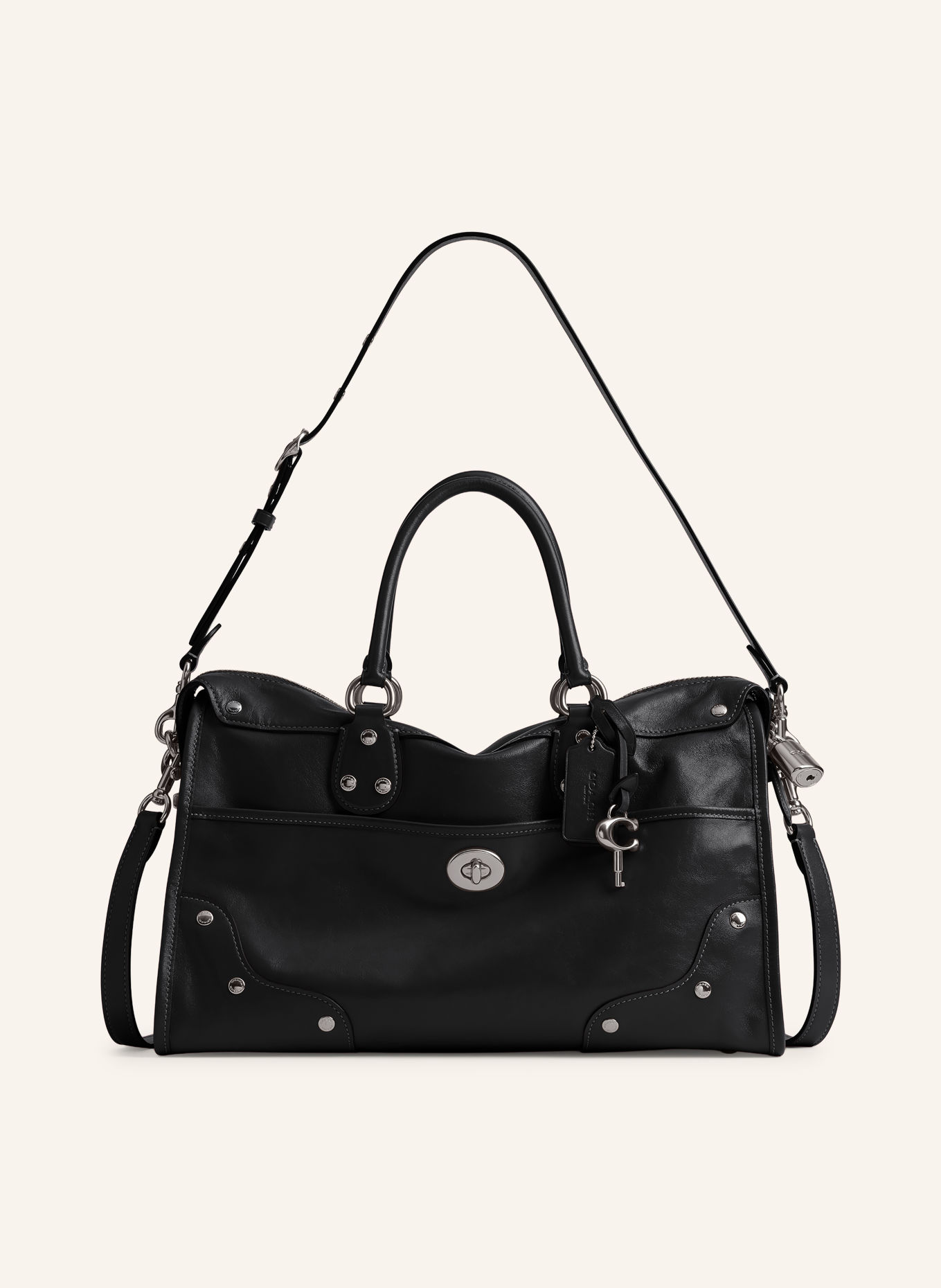 COACH Shopper RHYDER: SCHWARZ / SILBER