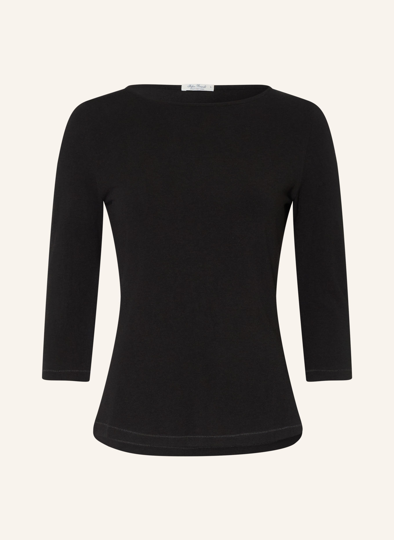 Stefan Brandt Shirt with 3/4 sleeves: BLACK