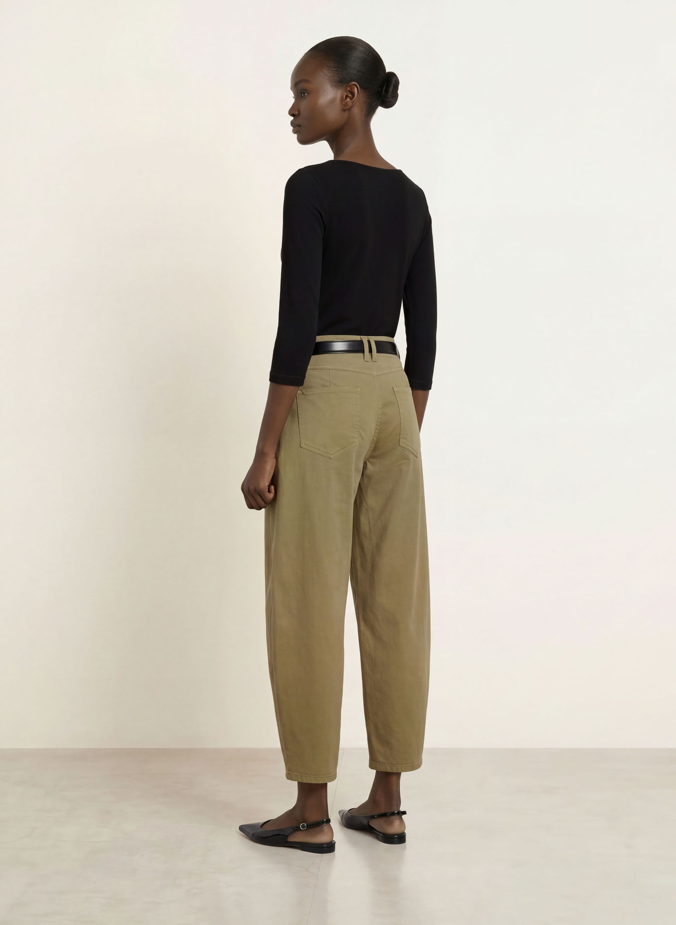 Stefan Brandt Shirt with 3/4 sleeves: BLACK