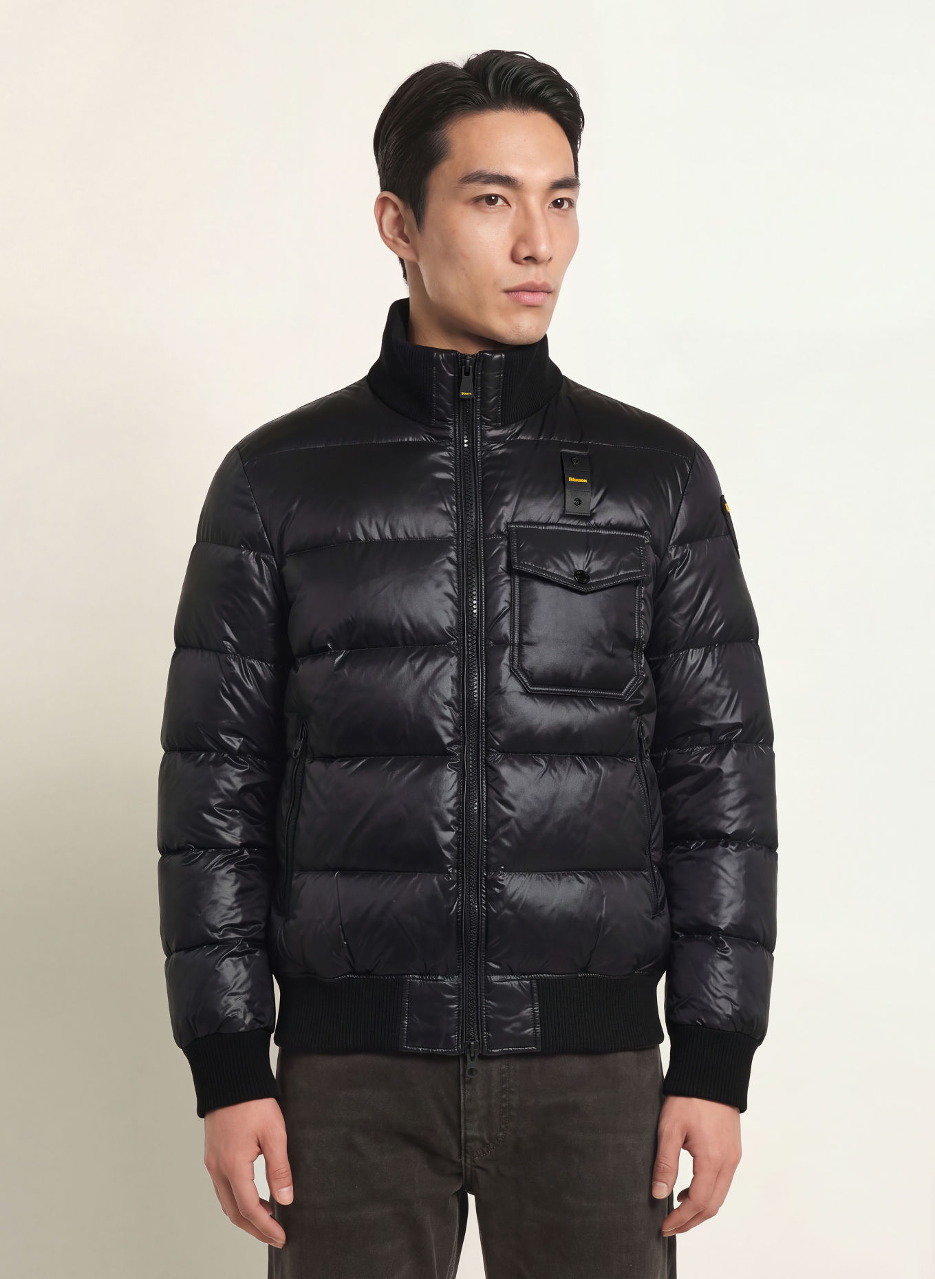 Blauer ROBERT Down bomber jacket: BLACK