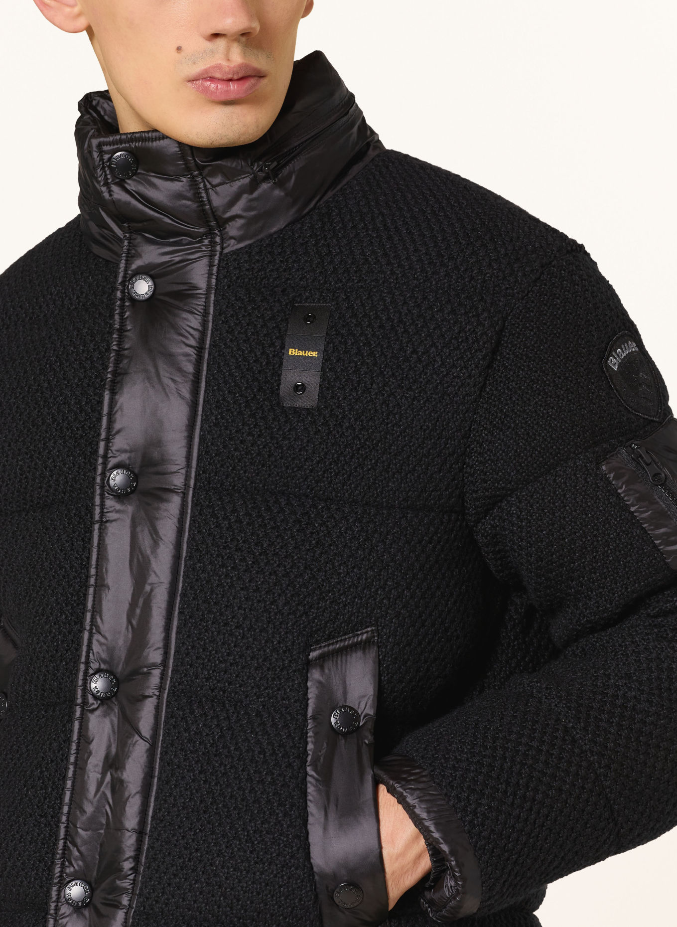 Blauer Steppjacke LAWRENCE: SCHWARZ