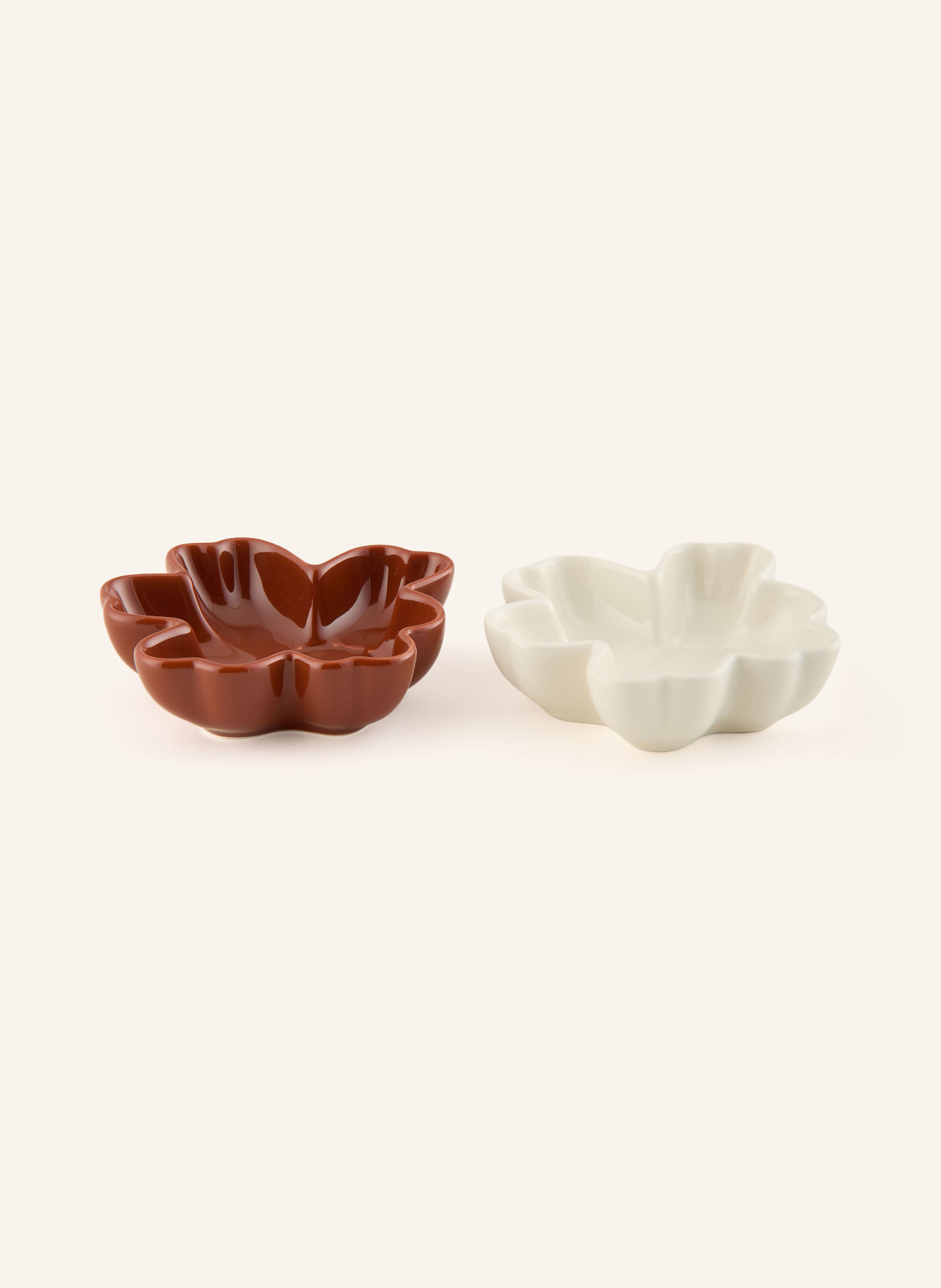 marimekko Lot de 2 coupelles UNIKKO: ROUGE FONCÉ / BLANC