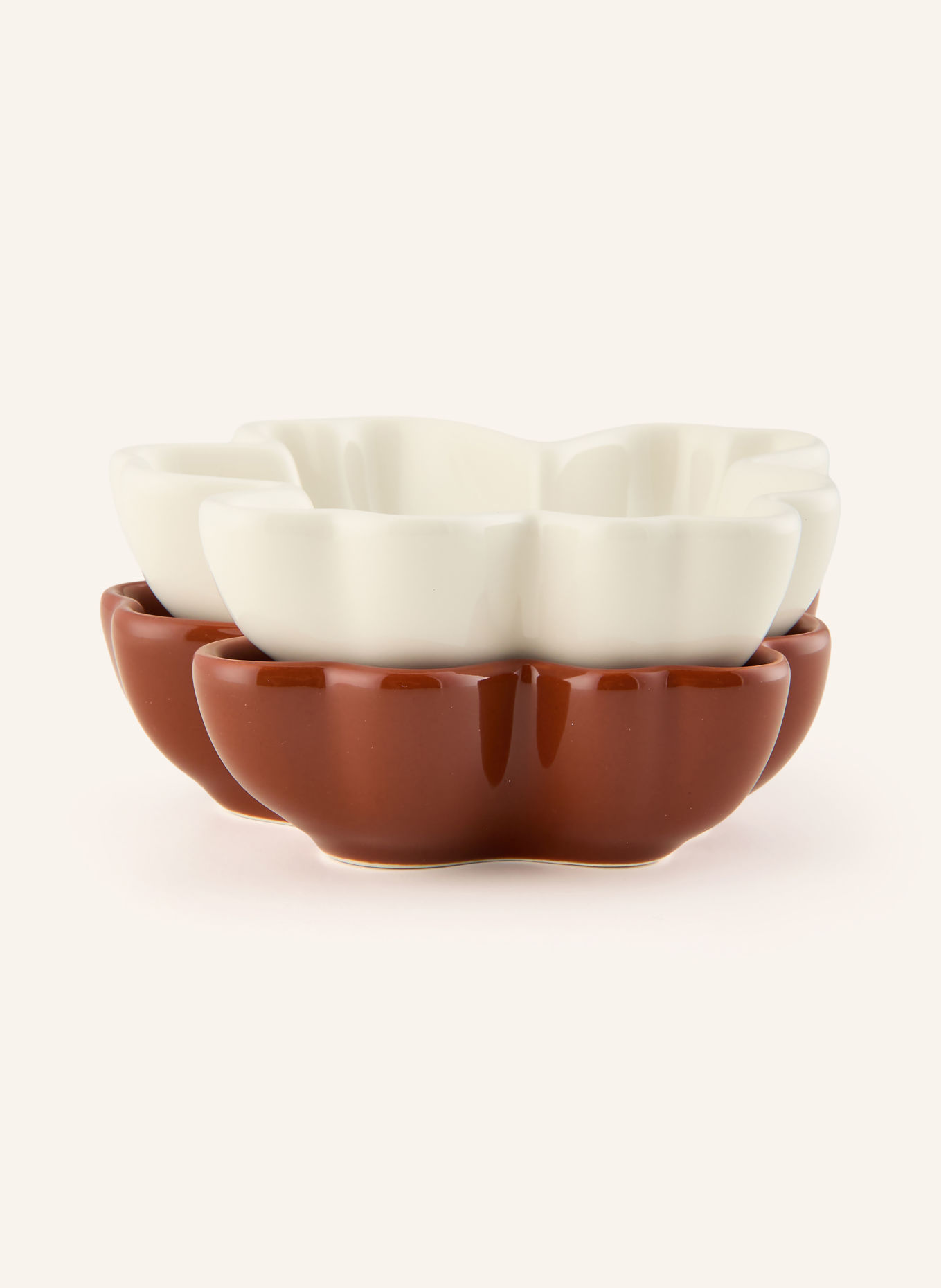 marimekko Lot de 2 coupelles UNIKKO: ROUGE FONCÉ / BLANC
