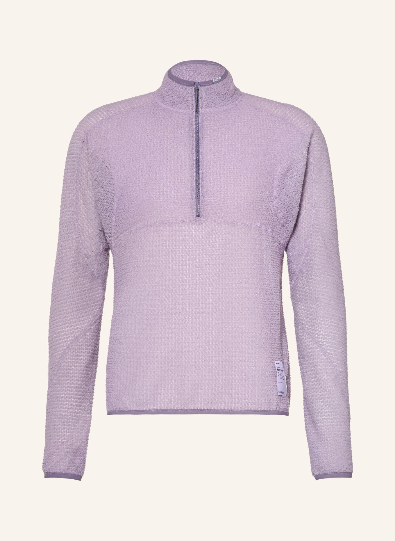 SATISFY FUZZFLEECE™ AD Fleece Half-zip Sweater: PURPLE