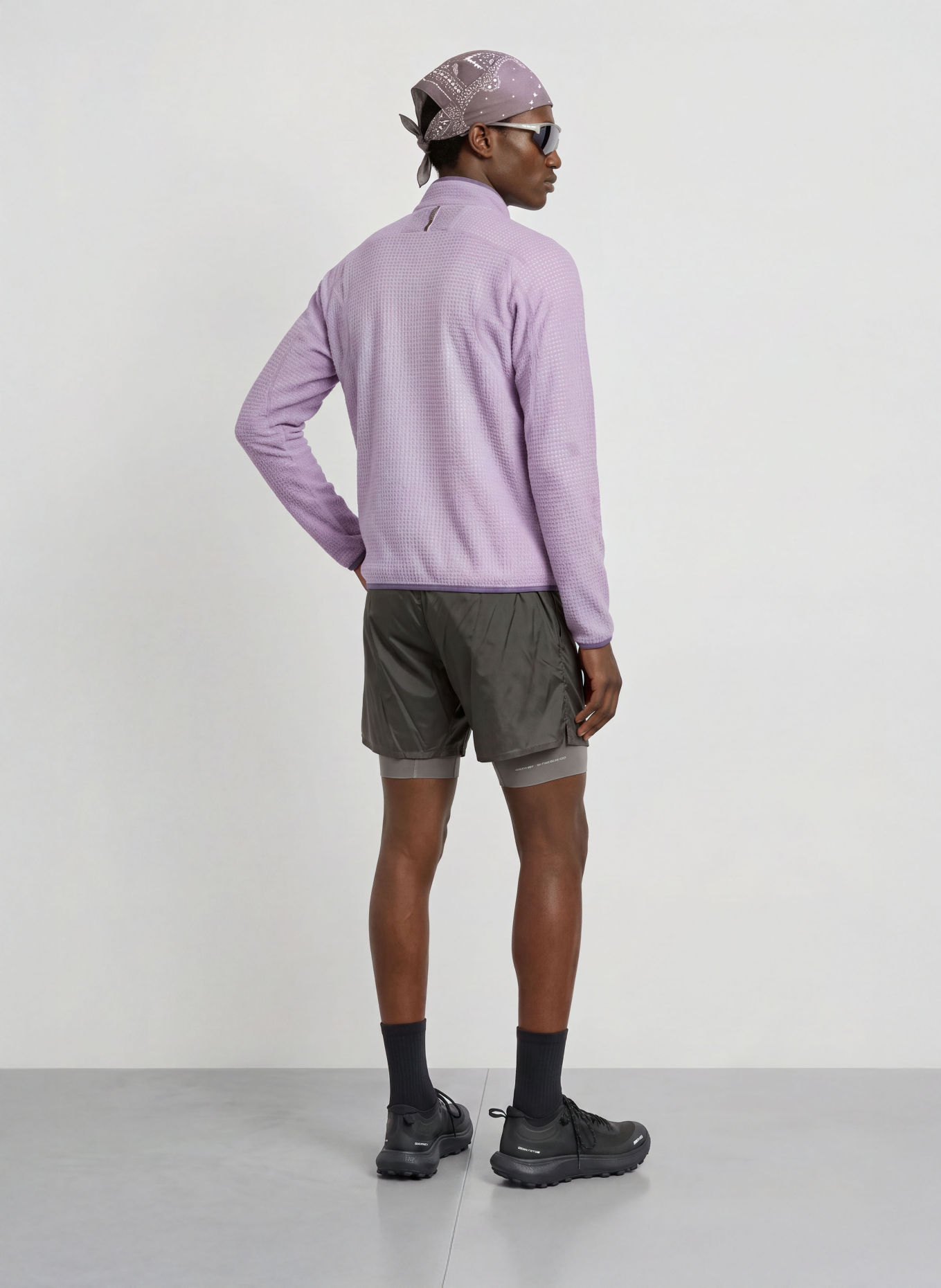 SATISFY FUZZFLEECE™ AD Fleece Half-zip Sweater: PURPLE