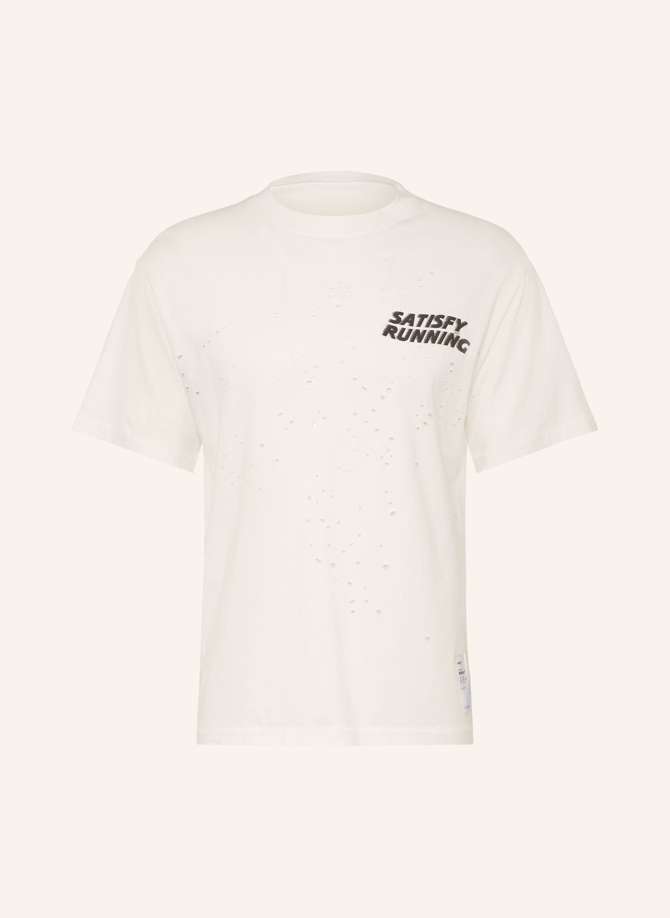 SATISFY MOTHTECH Running Shirt: WHITE