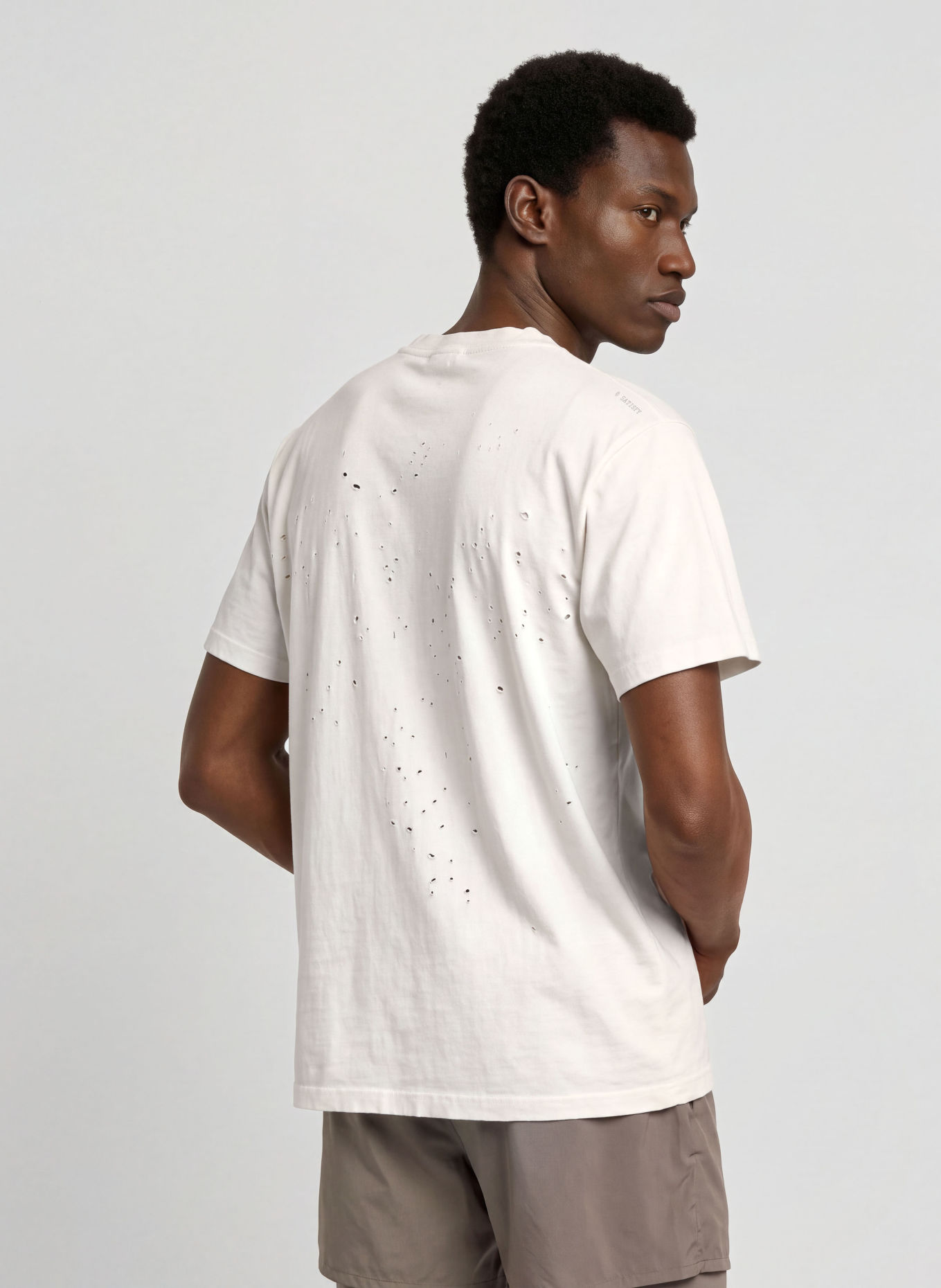 SATISFY MOTHTECH Running Shirt: WHITE
