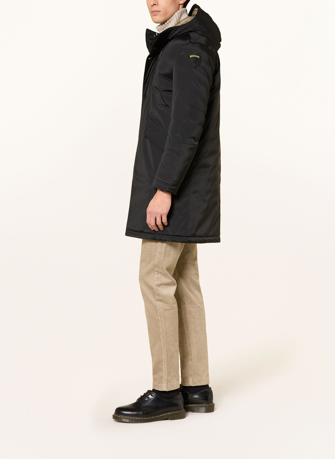 Blauer FAYWOOD Coat: BLACK / YELLOW