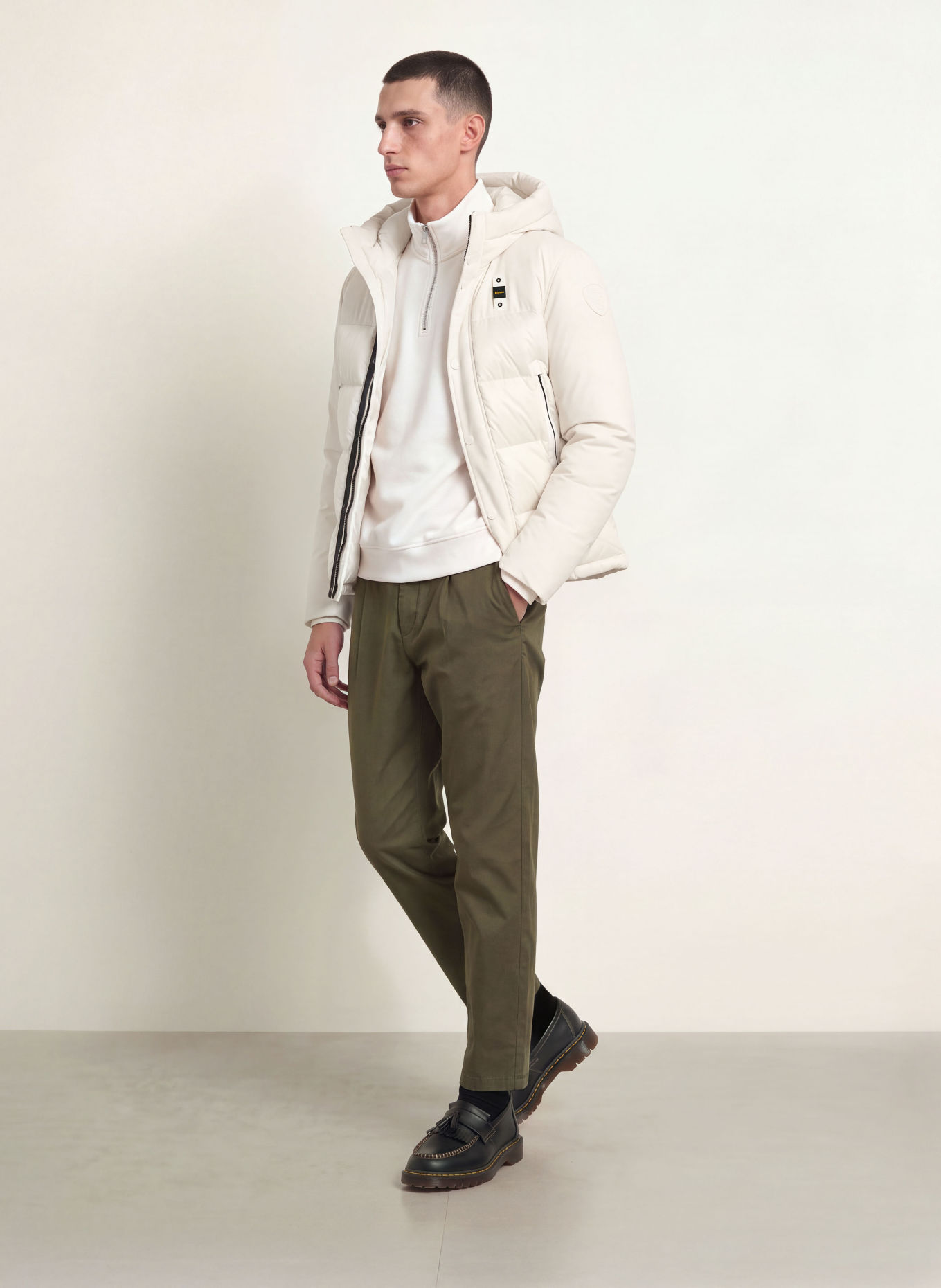 Blauer BROOK Down Jacket: WHITE