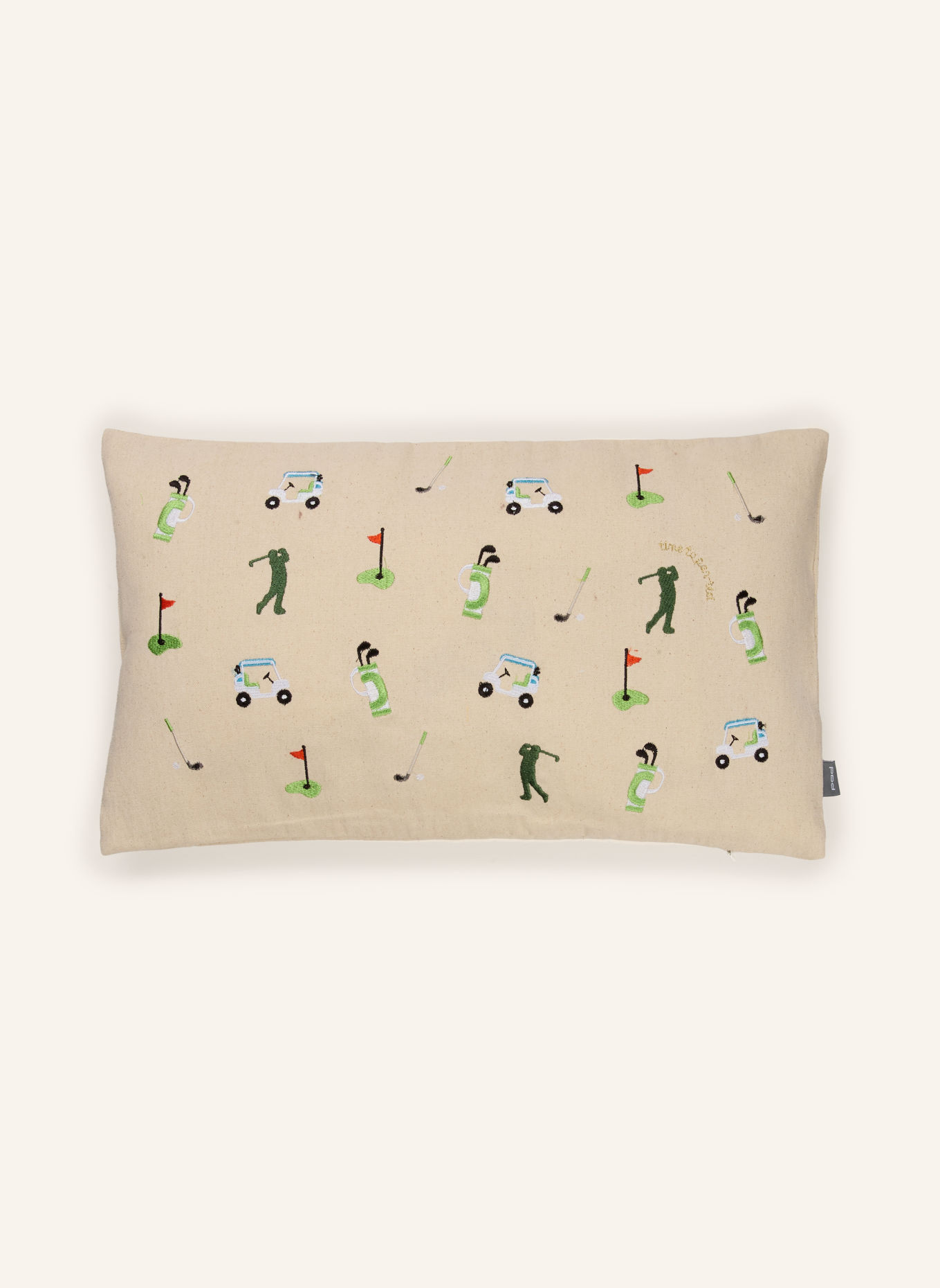 PAD SUMMER SPIRIT Decorative cushion cover: BEIGE / LIGHT RED / LIGHT GREEN