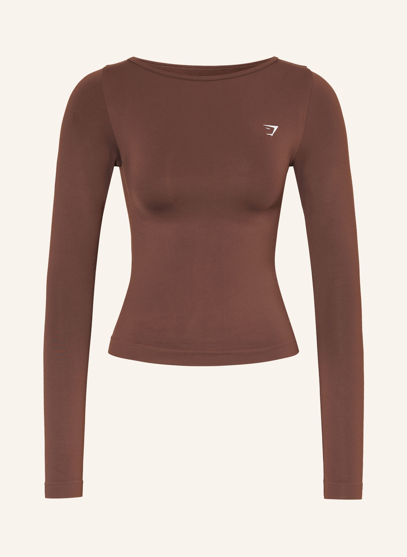 GYMSHARK T-shirt technique EVERDAY SEAMLESS: MARRON FONCÉ