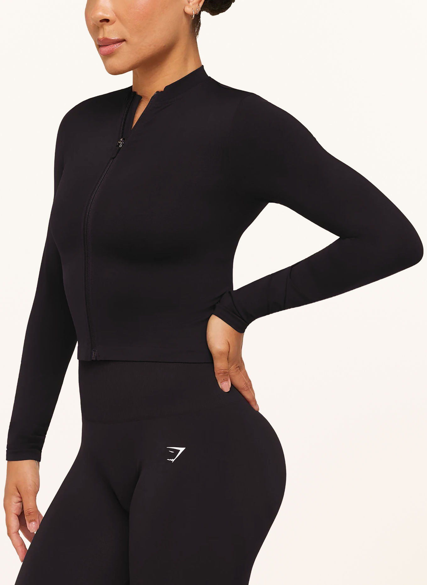 GYMSHARK Veste d'entraînement EVERYDAY SEAMLESS: NOIR