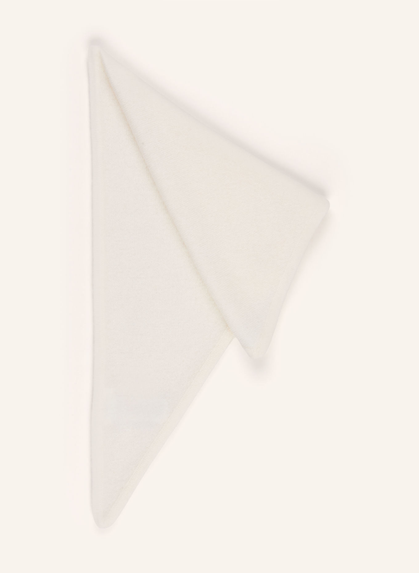 darling harbour Triangular scarf with cashmere: CREME