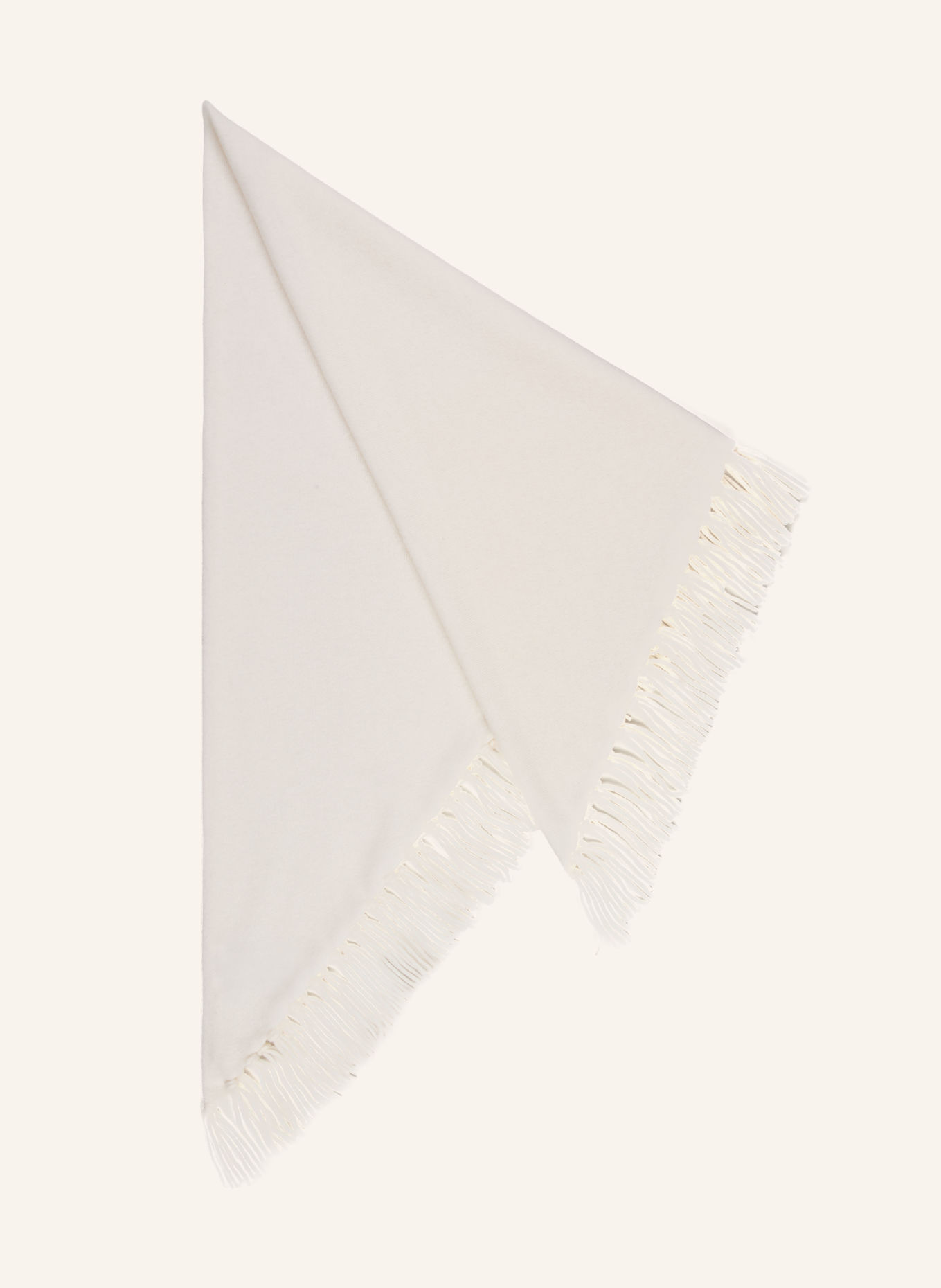 darling harbour Triangular scarf with cashmere: CREME